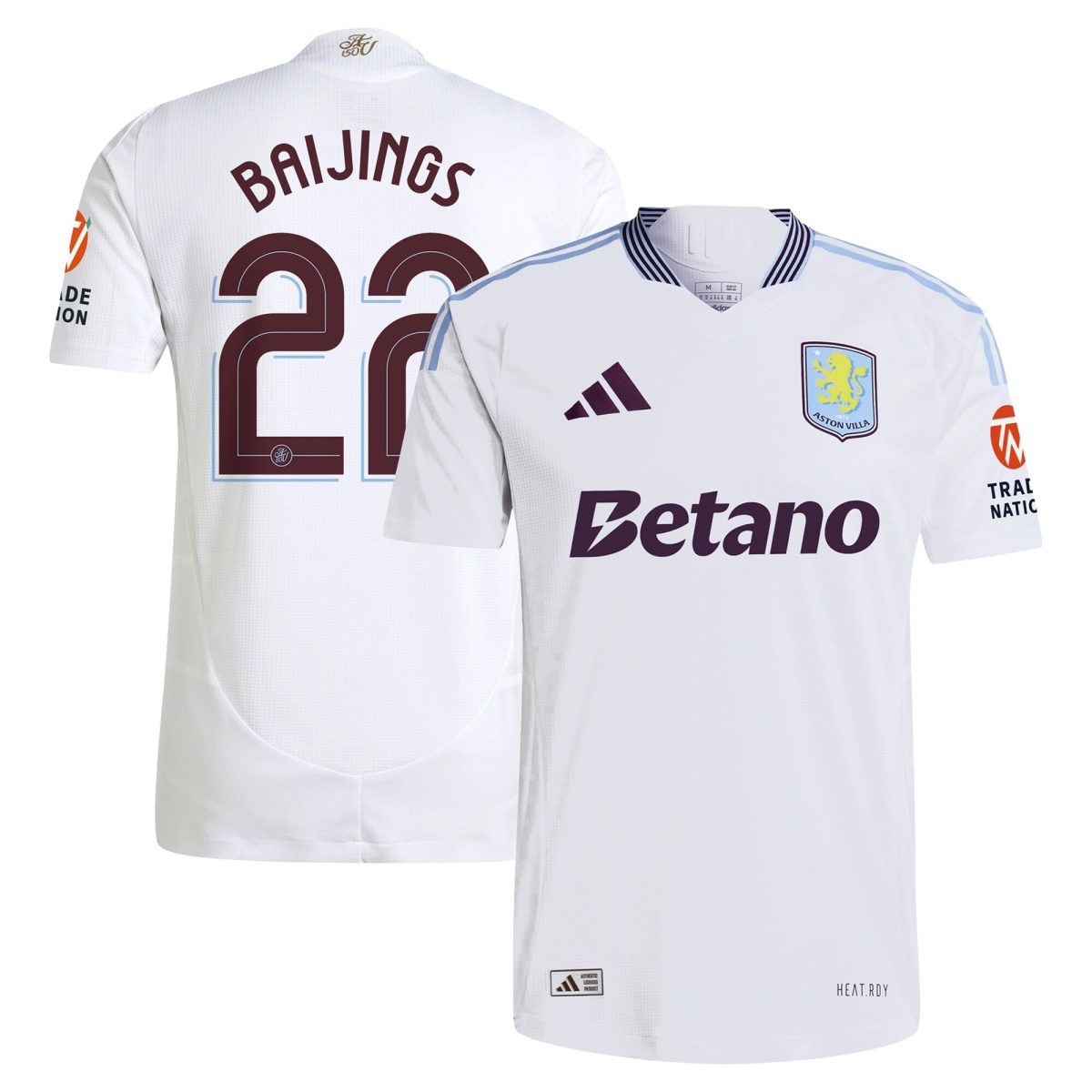 aston villa adidas away authentic shirt 2024-25 with baijings 22 cup printing Collection - Aston Villa Fan Shop Official Gear
