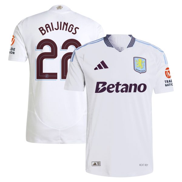 aston villa adidas away authentic shirt 2024-25 with baijings 22 cup printing Collection - Aston Villa Fan Shop Official Gear