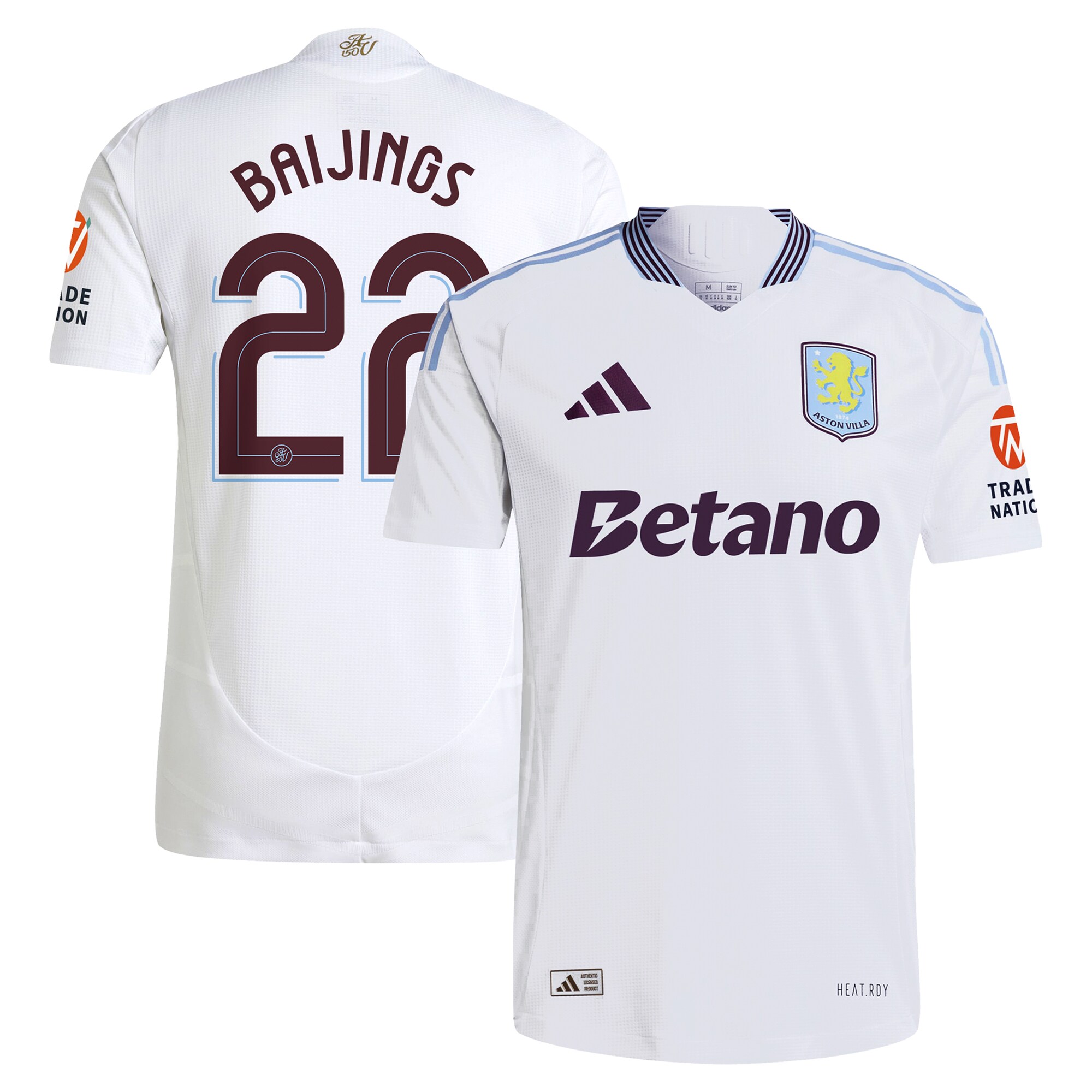 aston villa adidas away authentic shirt 2024-25 with baijings 22 cup printing Collection - Aston Villa Fan Shop Official Gear