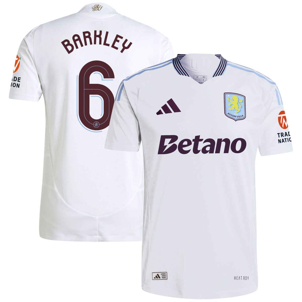 aston villa adidas away authentic shirt 2024-25 with barkley 6 cup printing Collection - Aston Villa Fan Shop Official Gear