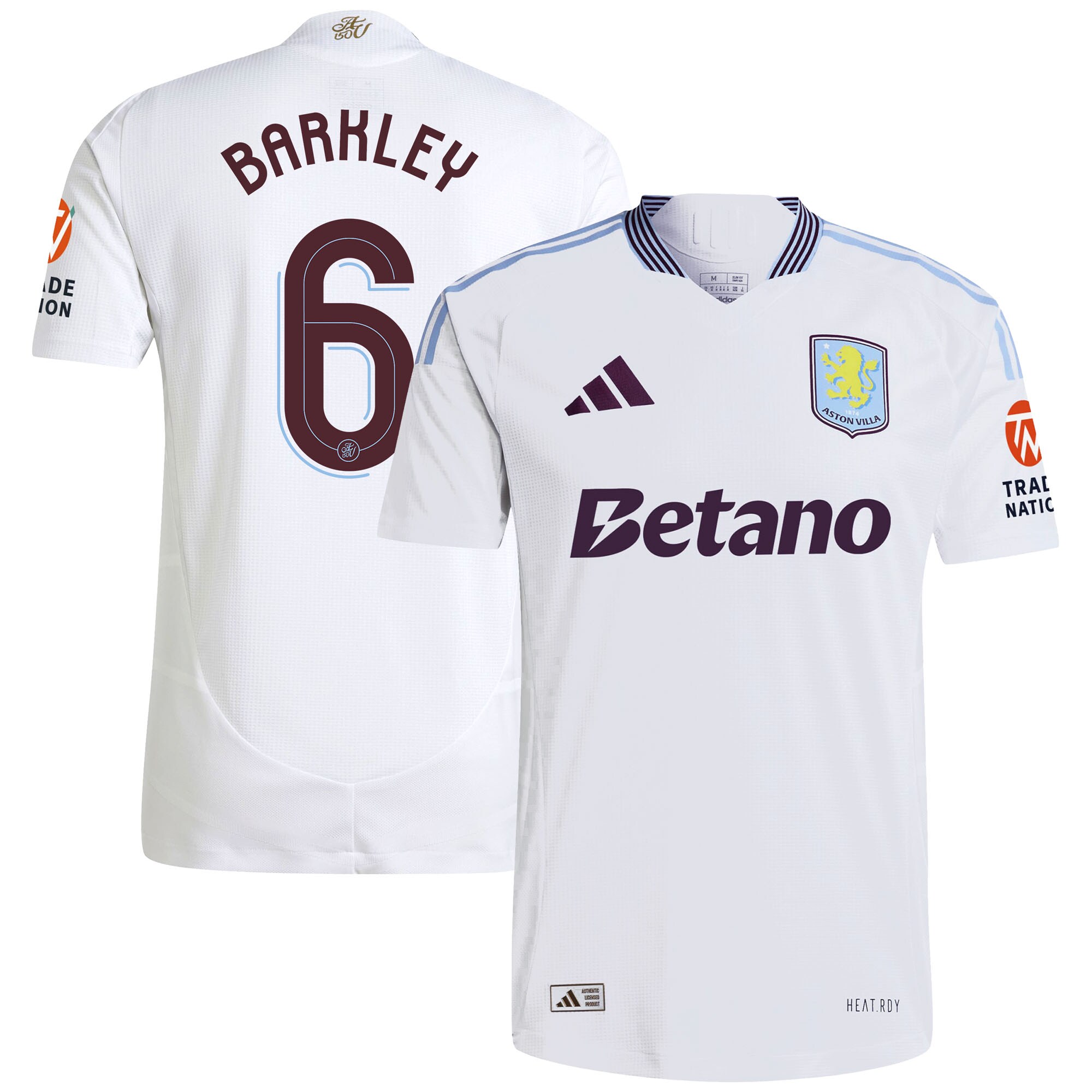 aston villa adidas away authentic shirt 2024-25 with barkley 6 cup printing Collection - Aston Villa Fan Shop Official Gear