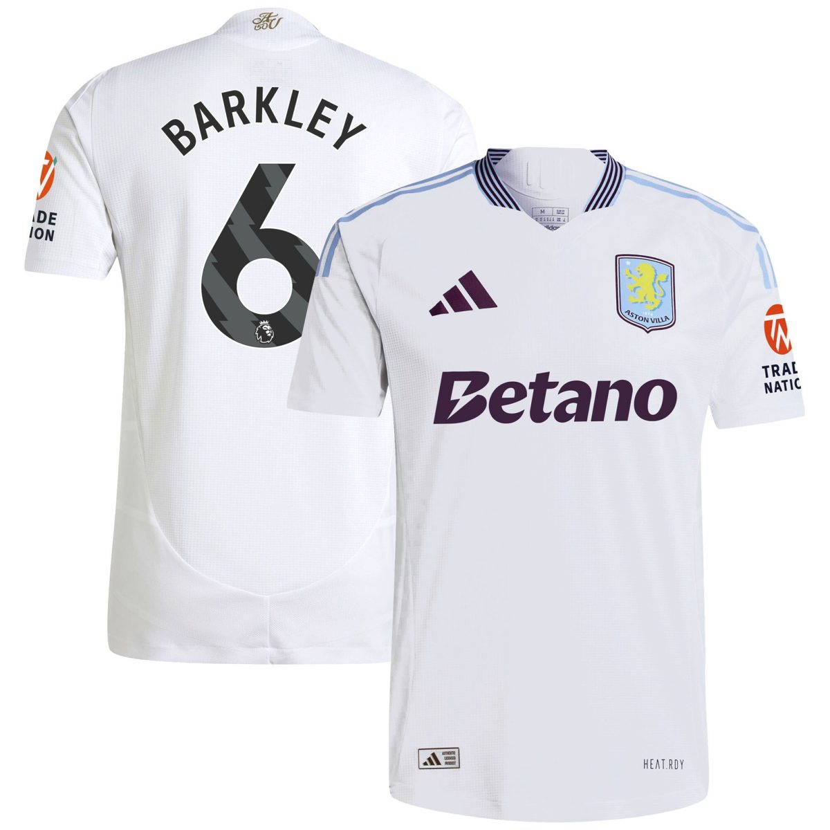aston villa adidas away authentic shirt 2024-25 with barkley 6 printing Collection - Aston Villa Fan Shop Official Gear