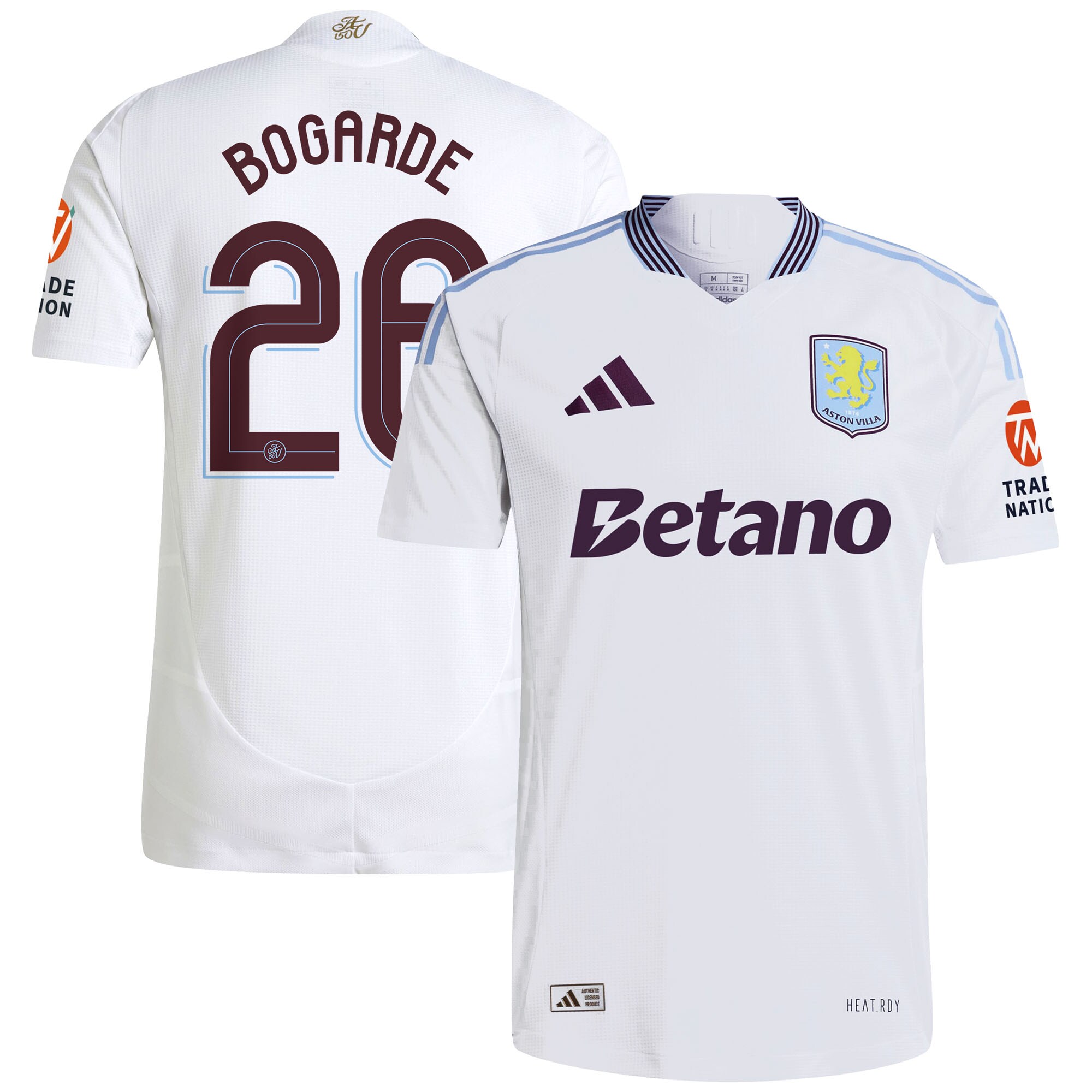 aston villa adidas away authentic shirt 2024-25 with bogarde 26 cup printing Collection - Aston Villa Fan Shop Official Gear