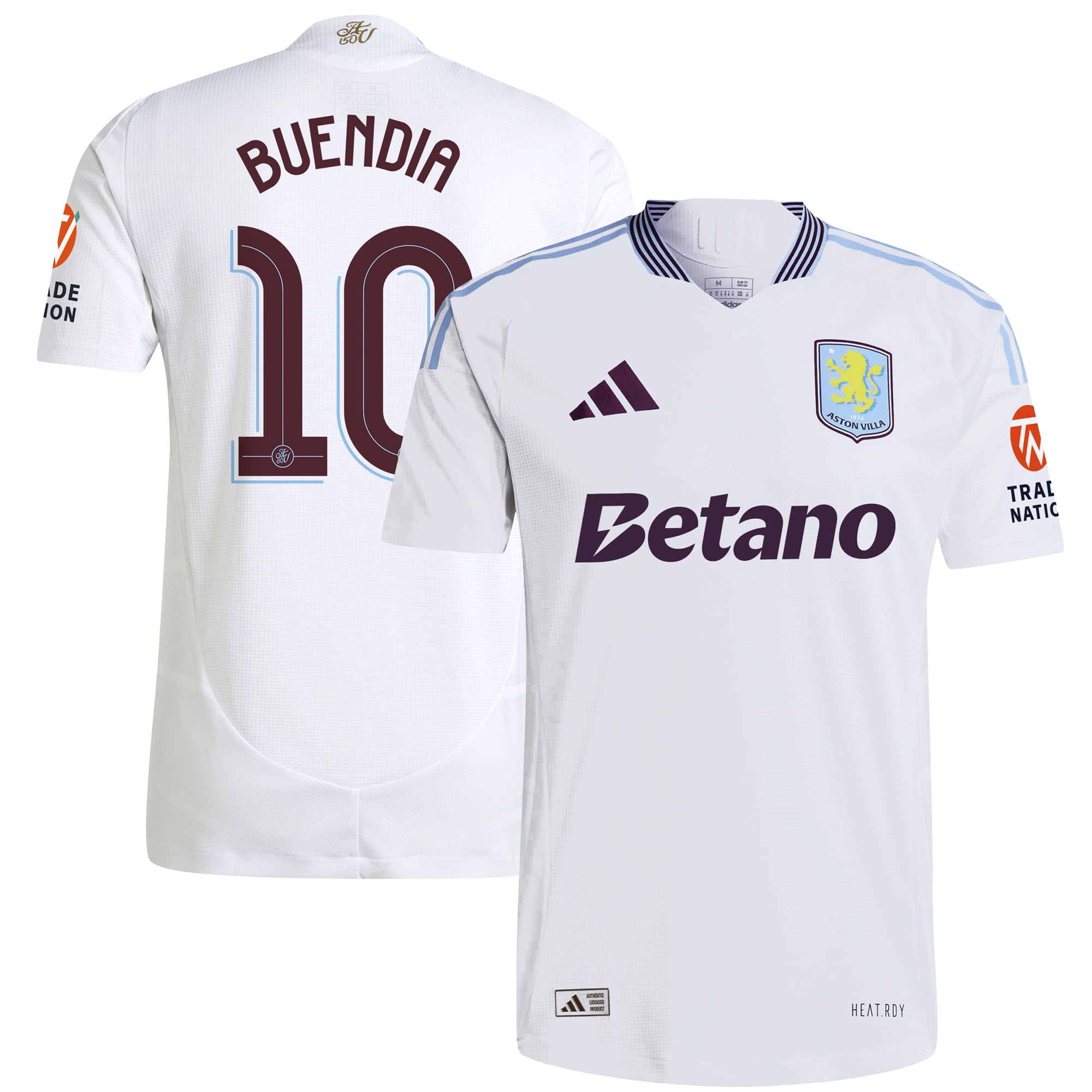 aston villa adidas away authentic shirt 2024-25 with buendia 10 cup printing Collection - Aston Villa Fan Shop Official Gear