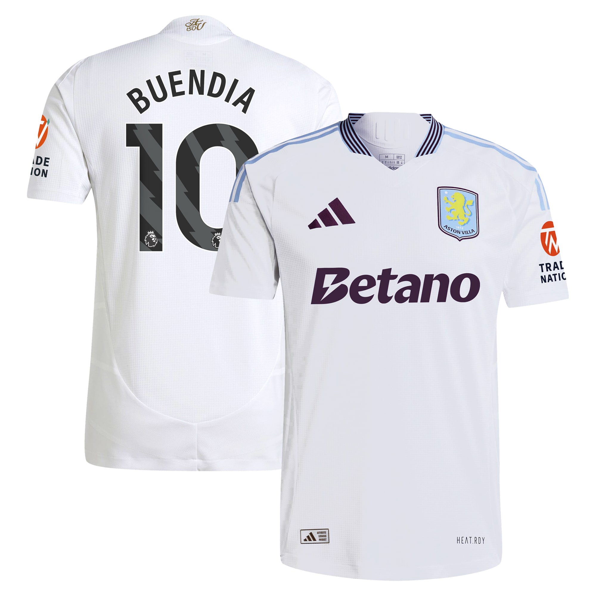 aston villa adidas away authentic shirt 2024-25 with buendia 10 printing Collection - Aston Villa Fan Shop Official Gear