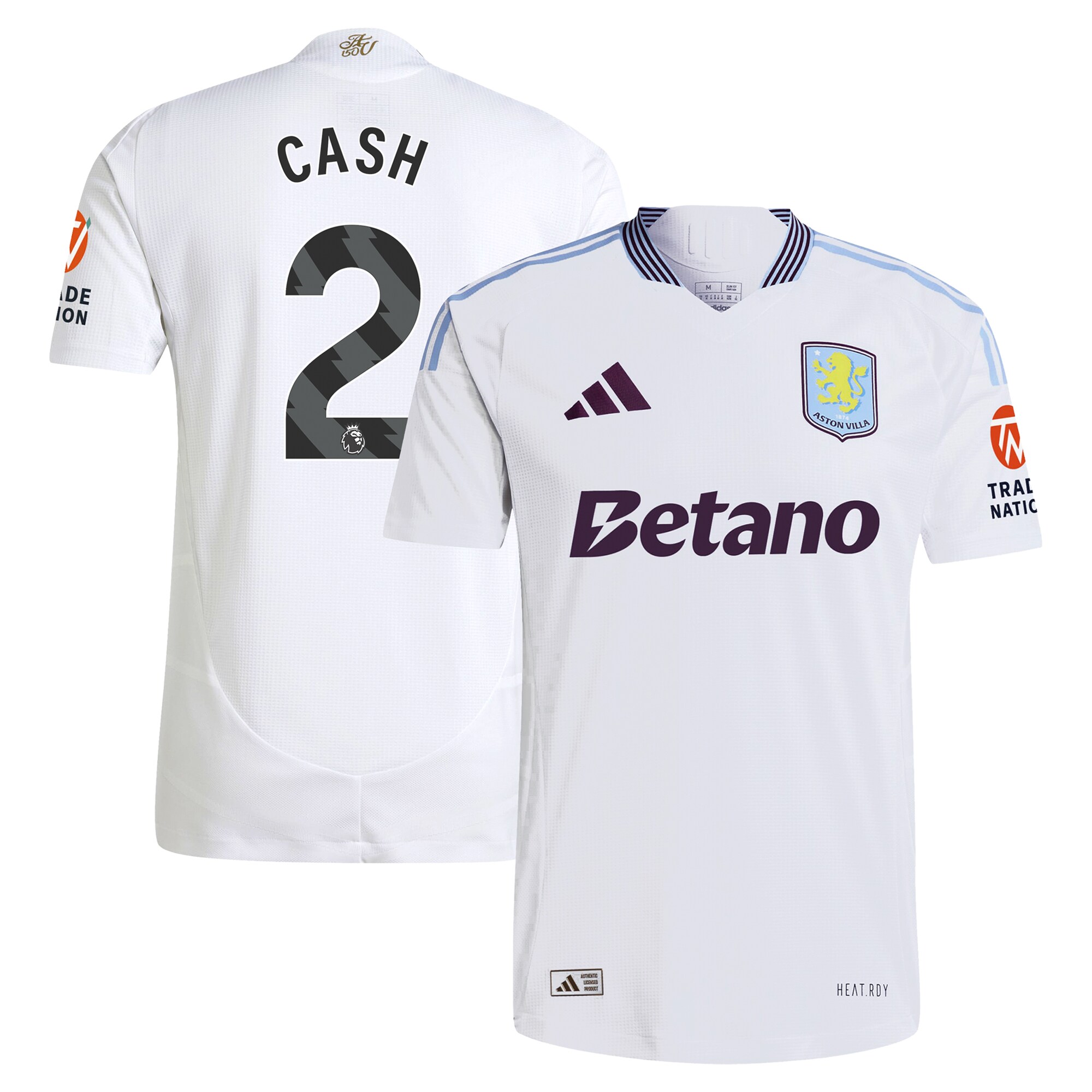 aston villa adidas away authentic shirt 2024-25 with cash 2 printing Collection - Aston Villa Fan Shop Official Gear