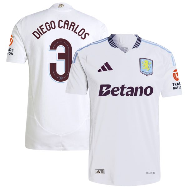 aston villa adidas away authentic shirt 2024-25 with diego carlos 3 cup printing Collection - Aston Villa Fan Shop Official Gear