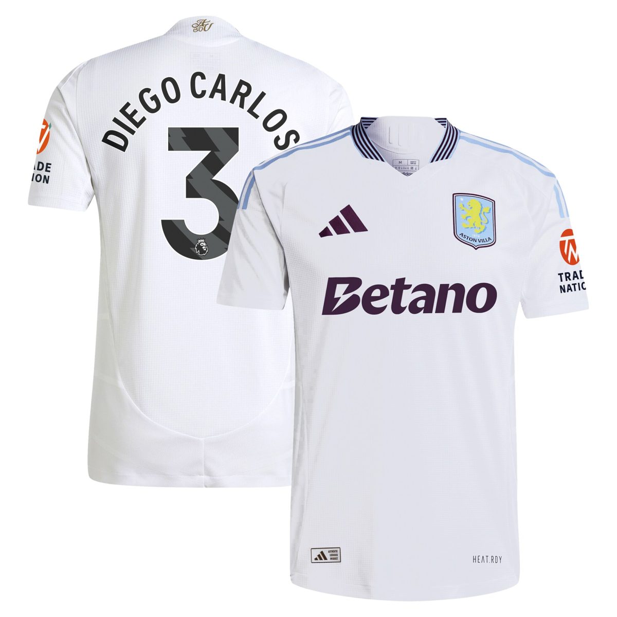 aston villa adidas away authentic shirt 2024-25 with diego carlos 3 printing Collection - Aston Villa Fan Shop Official Gear
