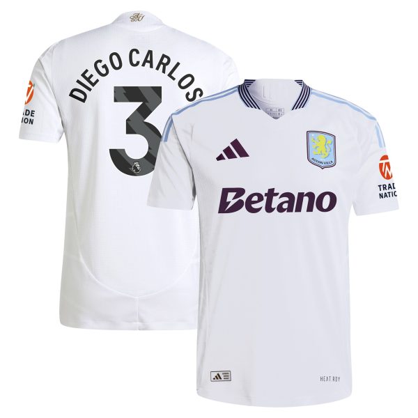 aston villa adidas away authentic shirt 2024-25 with diego carlos 3 printing Collection - Aston Villa Fan Shop Official Gear