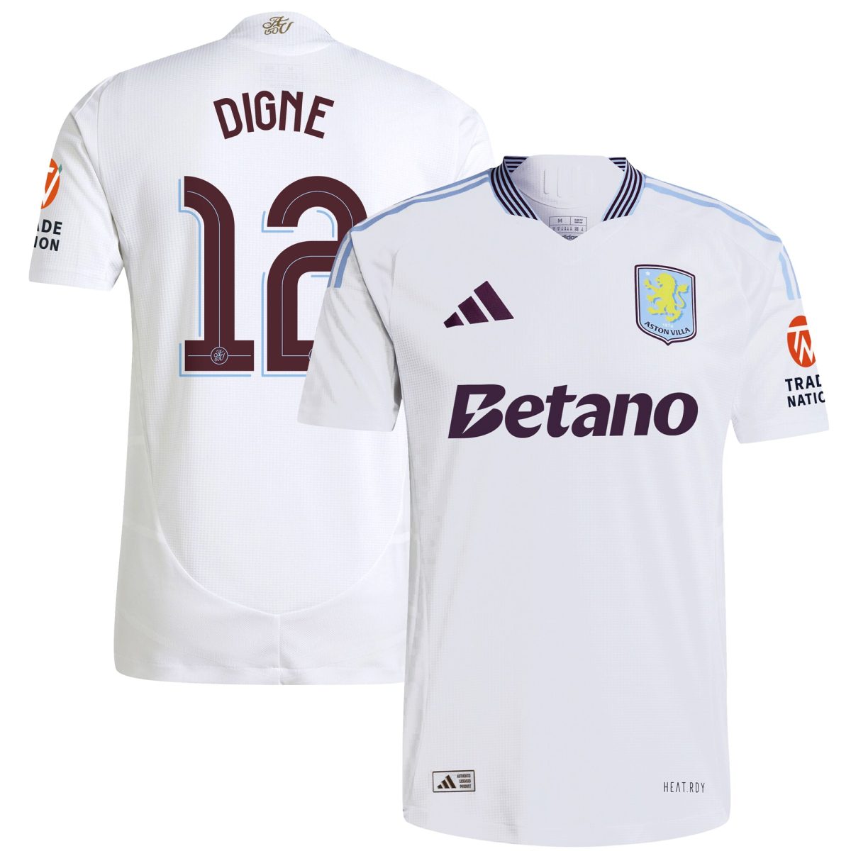 aston villa adidas away authentic shirt 2024-25 with digne 12 cup printing Collection - Aston Villa Fan Shop Official Gear