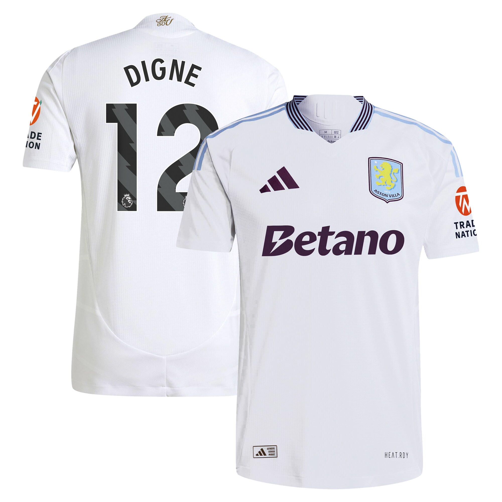 aston villa adidas away authentic shirt 2024-25 with digne 12 printing Collection - Aston Villa Fan Shop Official Gear