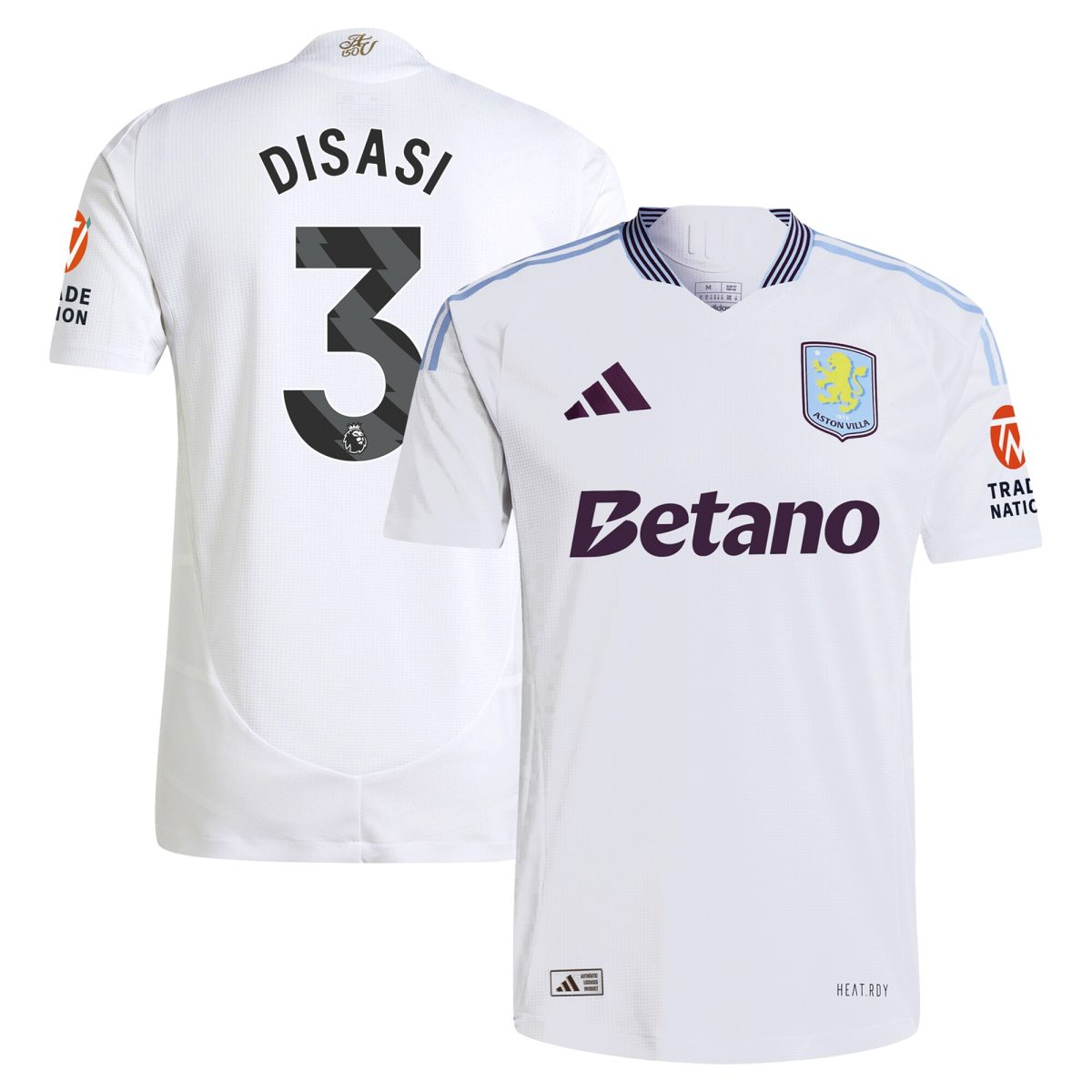 aston villa adidas away authentic shirt 2024-25 with disasi 3 printing Collection - Aston Villa Fan Shop Official Gear