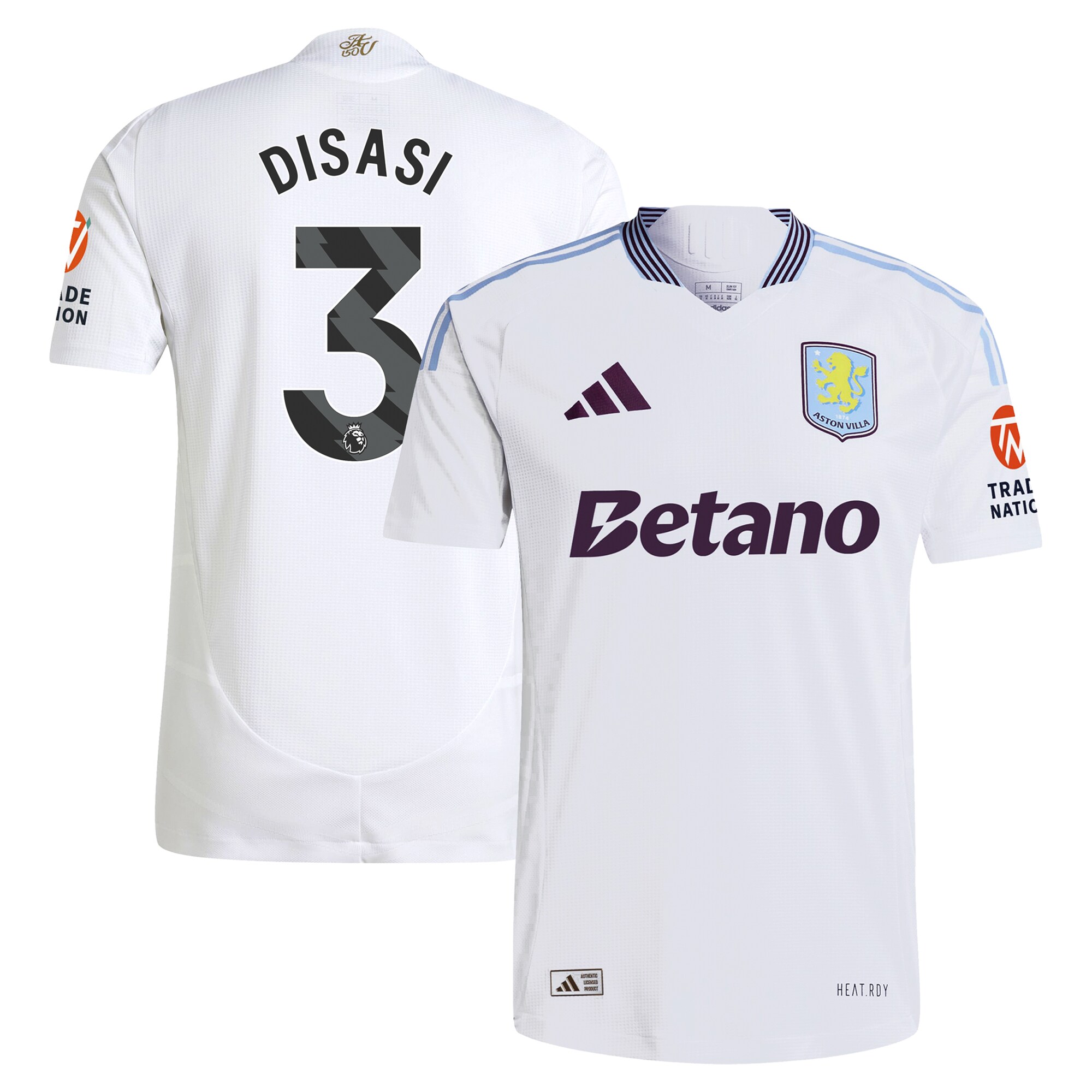aston villa adidas away authentic shirt 2024-25 with disasi 3 printing Collection - Aston Villa Fan Shop Official Gear
