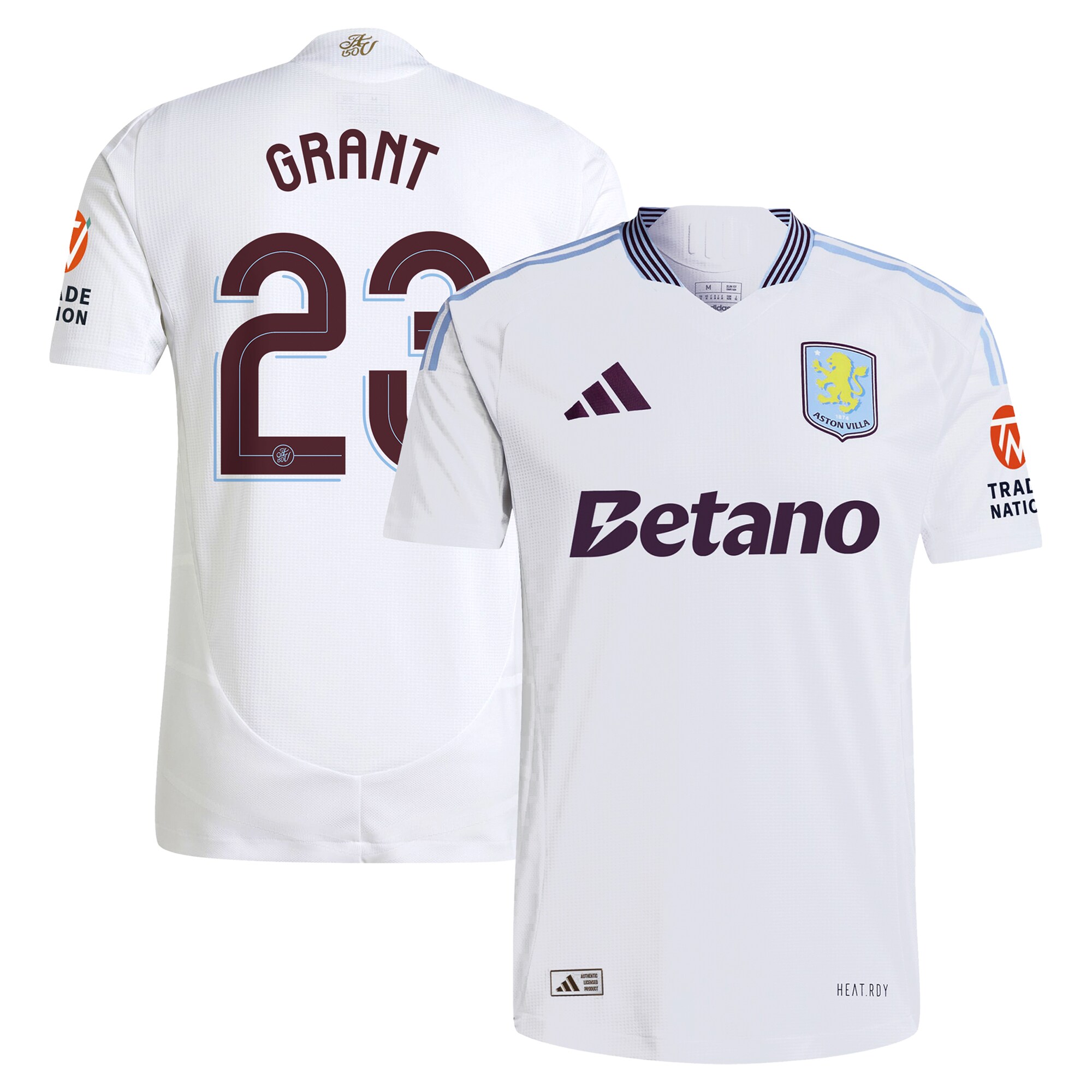 aston villa adidas away authentic shirt 2024-25 with grant 23 cup printing Collection - Aston Villa Fan Shop Official Gear