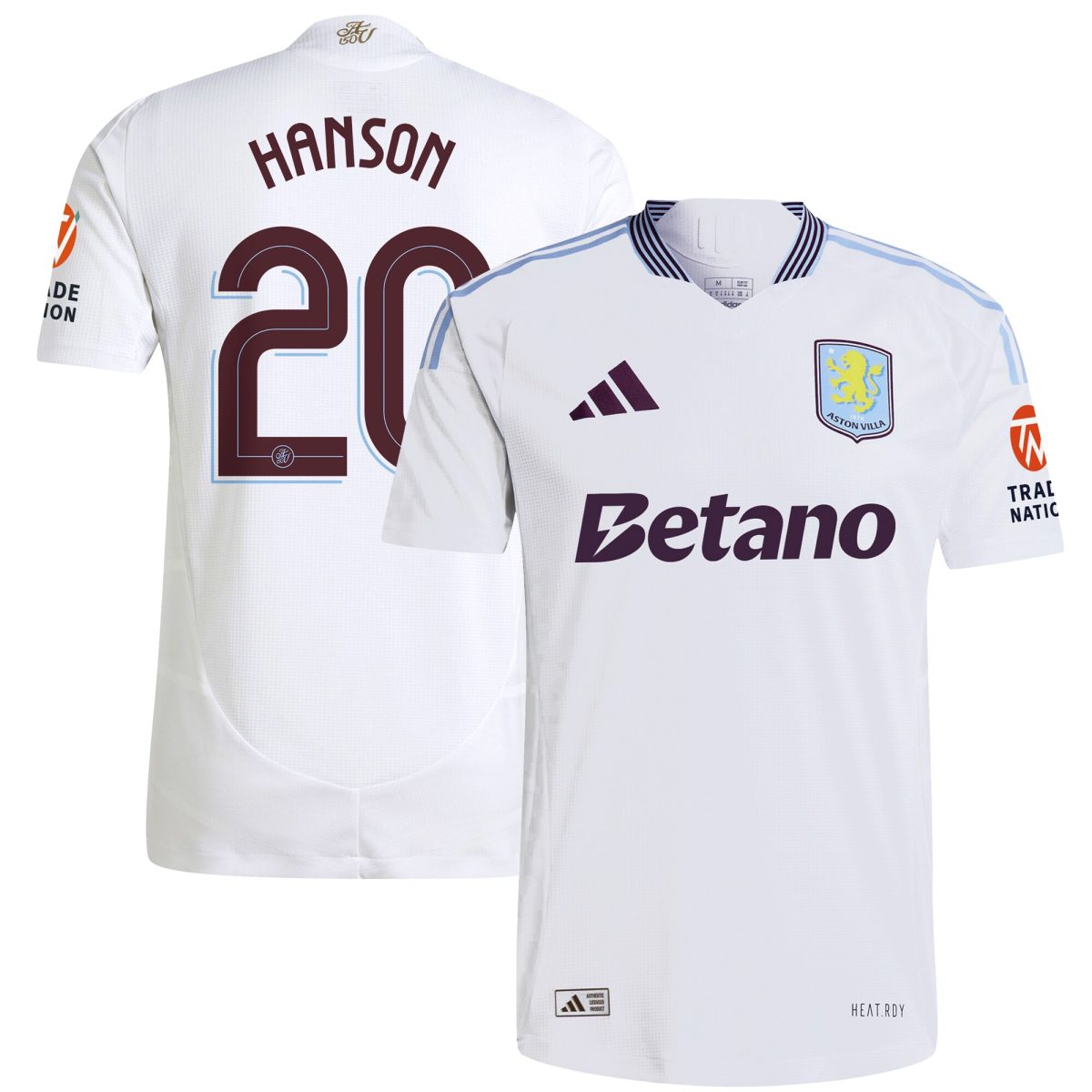 aston villa adidas away authentic shirt 2024-25 with hanson 20 cup printing Collection - Aston Villa Fan Shop Official Gear