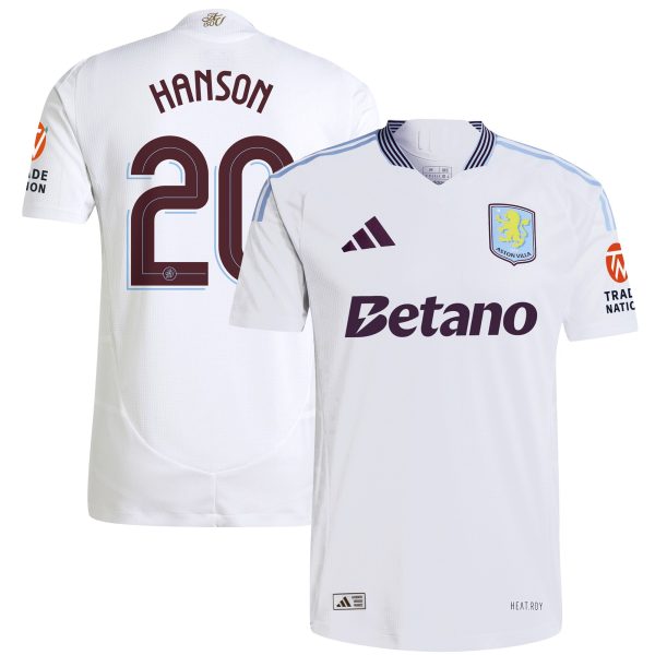 aston villa adidas away authentic shirt 2024-25 with hanson 20 cup printing Collection - Aston Villa Fan Shop Official Gear