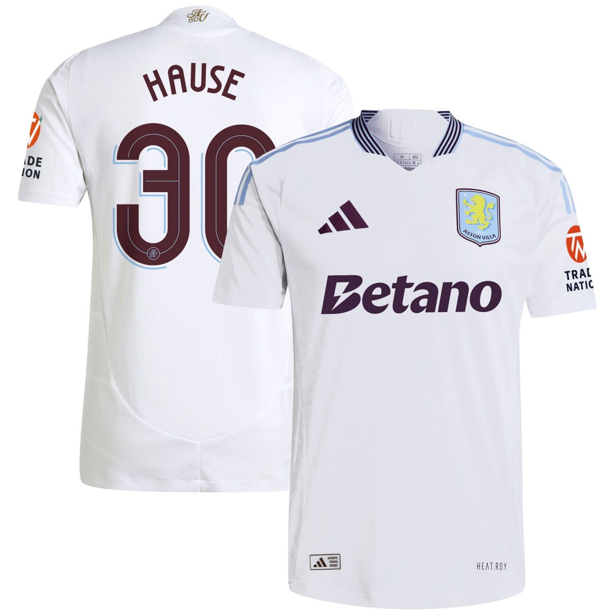 aston villa adidas away authentic shirt 2024-25 with hause 30 cup printing Collection - Aston Villa Fan Shop Official Gear
