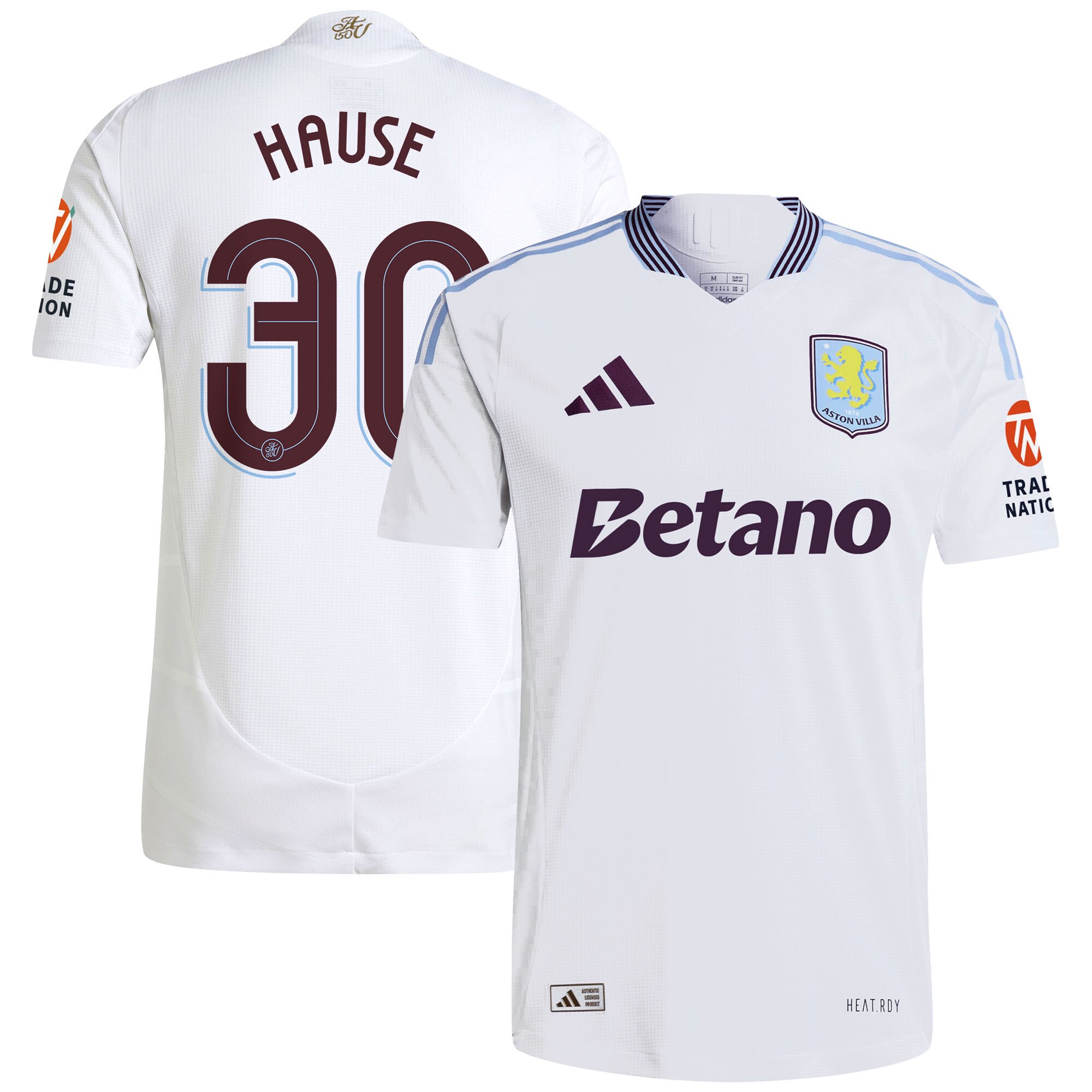aston villa adidas away authentic shirt 2024-25 with hause 30 cup printing Collection - Aston Villa Fan Shop Official Gear