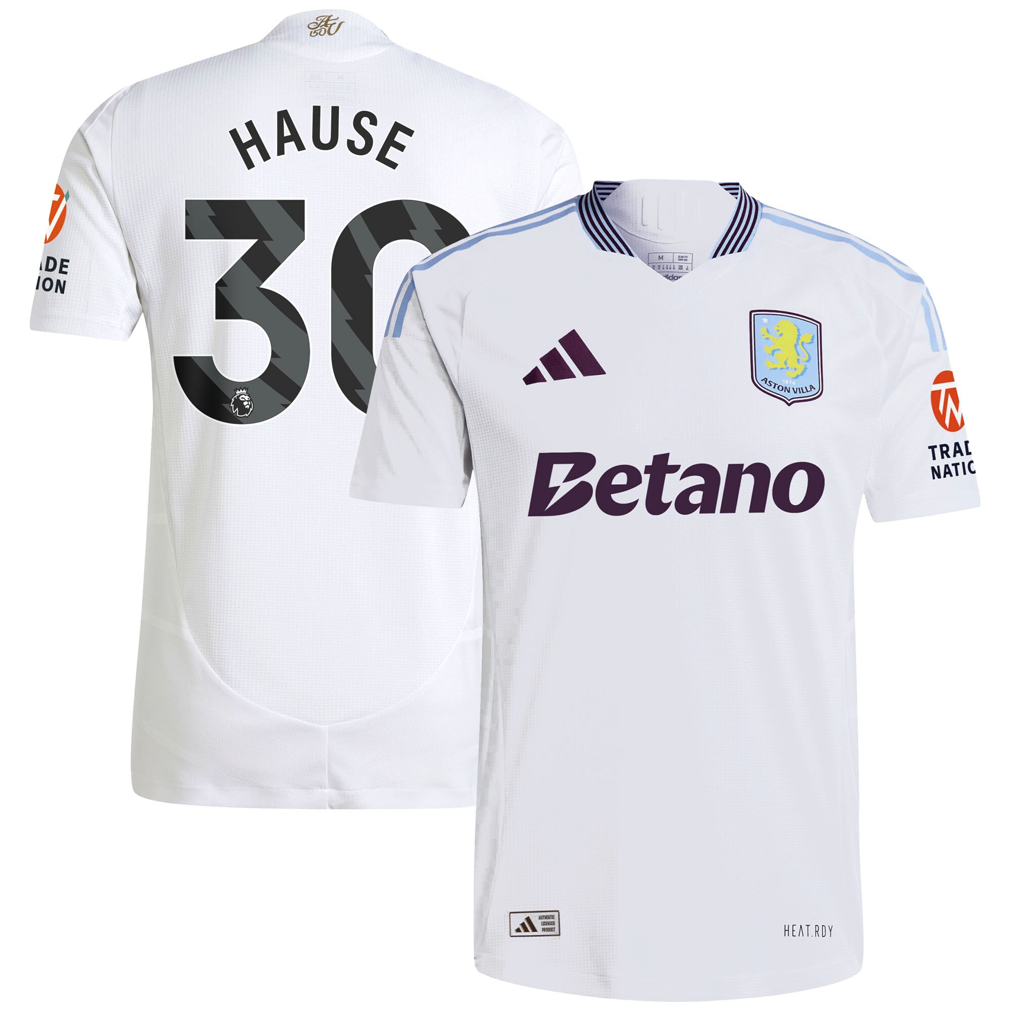 aston villa adidas away authentic shirt 2024-25 with hause 30 printing Collection - Aston Villa Fan Shop Official Gear