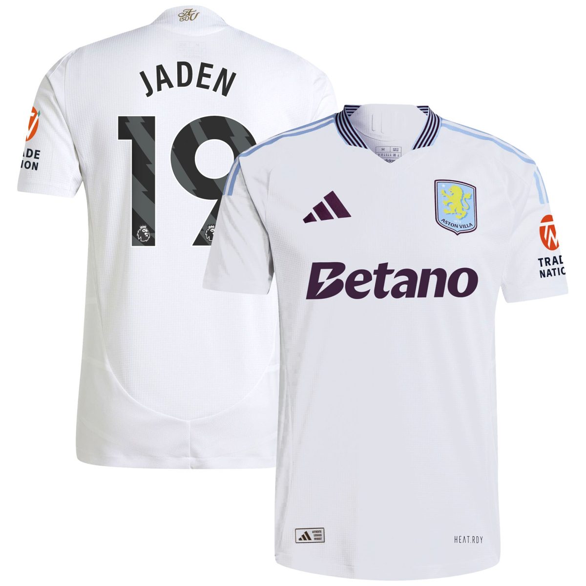 aston villa adidas away authentic shirt 2024-25 with jaden 19 printing Collection - Aston Villa Fan Shop Official Gear
