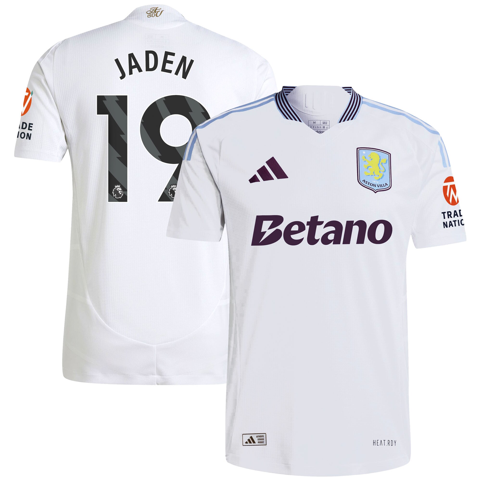 aston villa adidas away authentic shirt 2024-25 with jaden 19 printing Collection - Aston Villa Fan Shop Official Gear