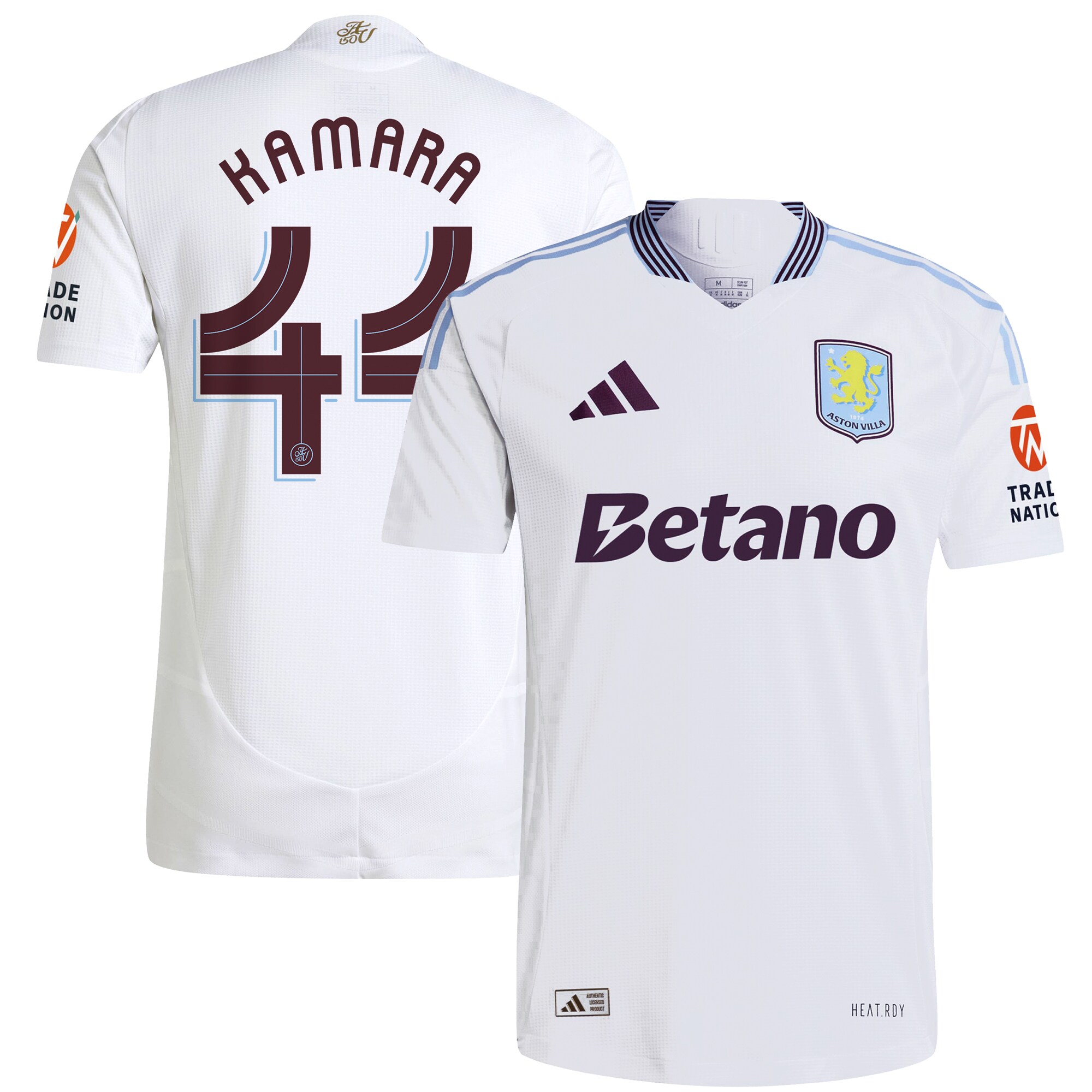 aston villa adidas away authentic shirt 2024-25 with kamara 44 cup printing Collection - Aston Villa Fan Shop Official Gear
