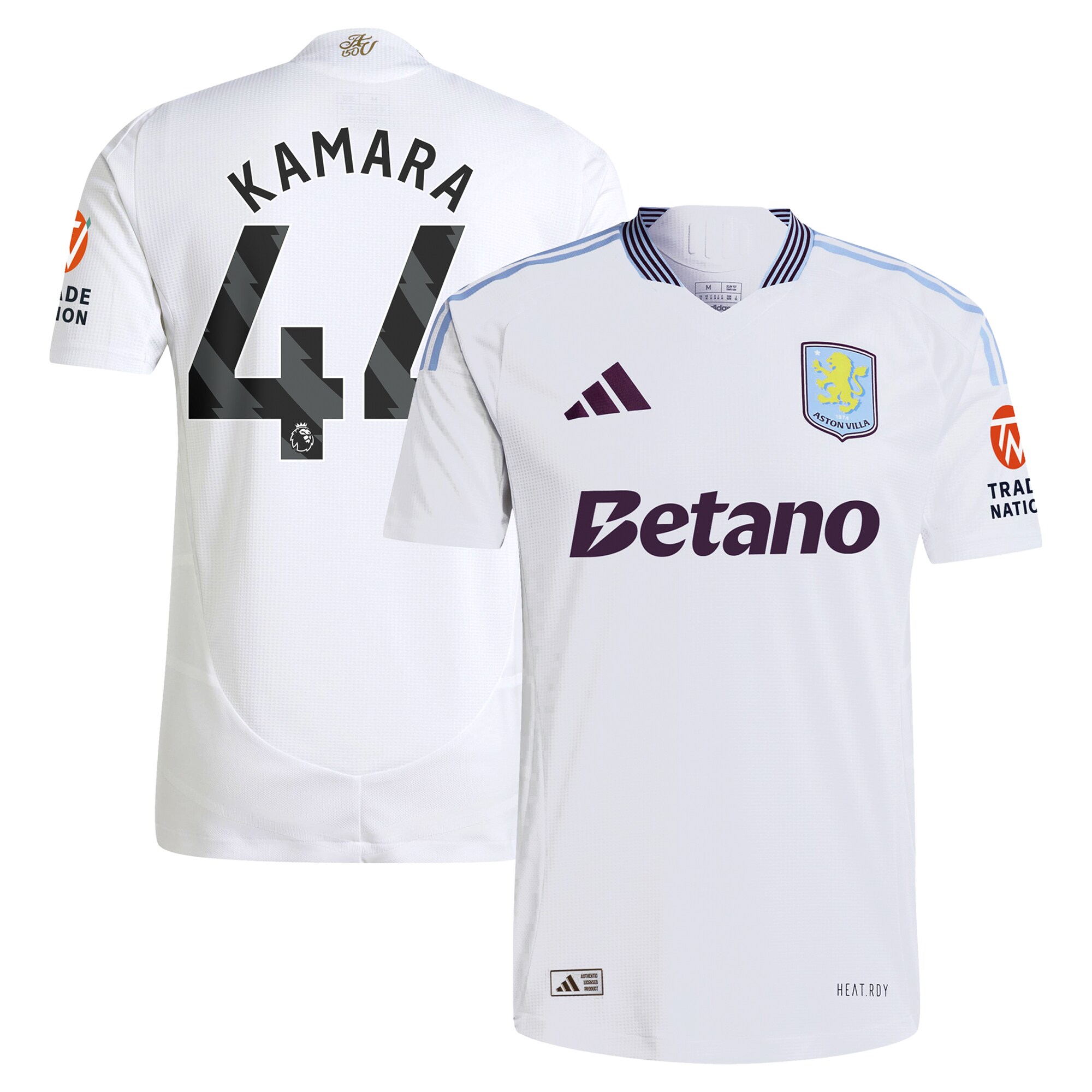 aston villa adidas away authentic shirt 2024-25 with kamara 44 printing Collection - Aston Villa Fan Shop Official Gear