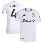 aston villa adidas away authentic shirt 2024-25 with konsa 4 printing Collection - Aston Villa Fan Shop Official Gear