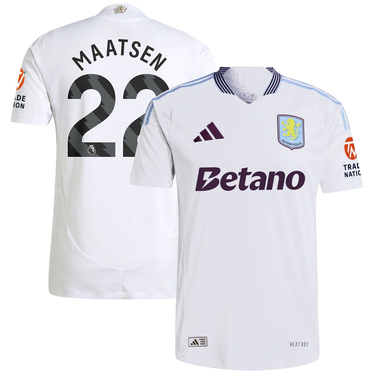 aston villa adidas away authentic shirt 2024-25 with maatsen 22 printing Collection - Aston Villa Fan Shop Official Gear