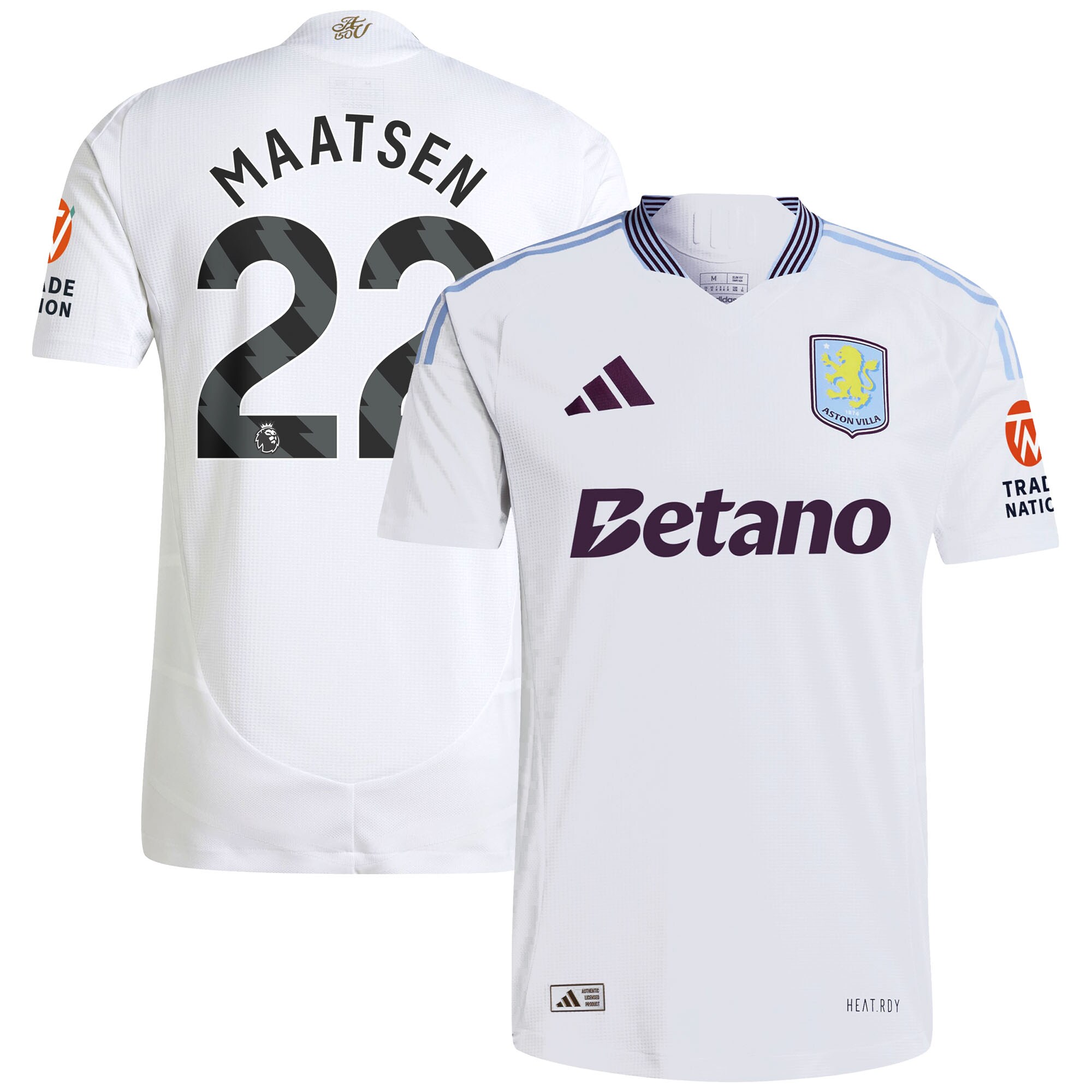 aston villa adidas away authentic shirt 2024-25 with maatsen 22 printing Collection - Aston Villa Fan Shop Official Gear
