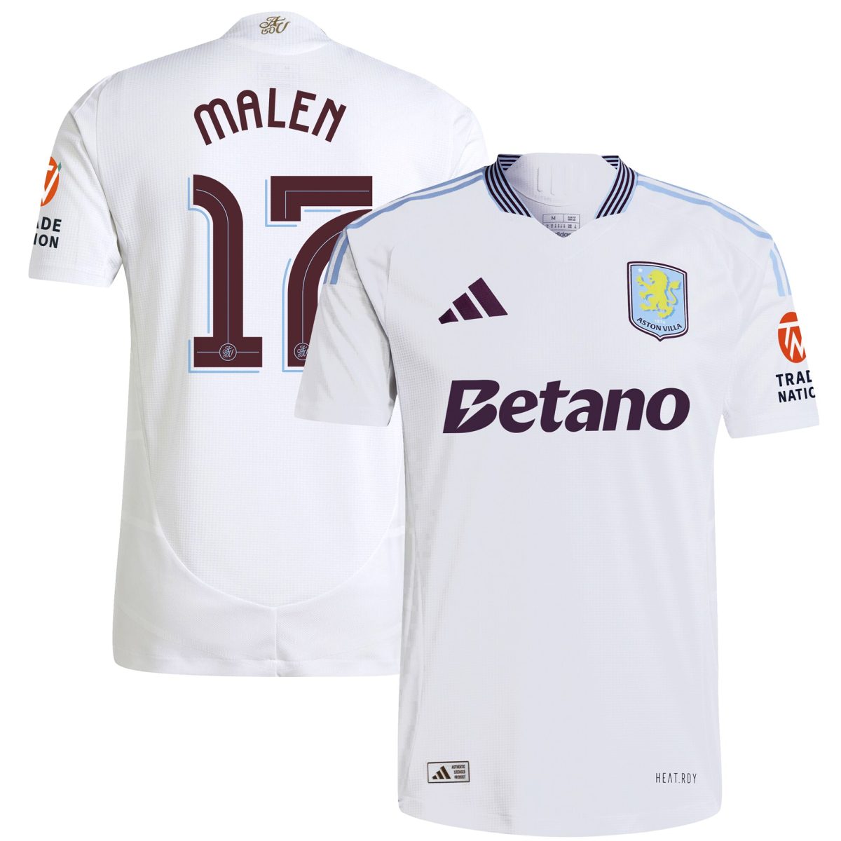 aston villa adidas away authentic shirt 2024-25 with malen 17 cup printing Collection - Aston Villa Fan Shop Official Gear
