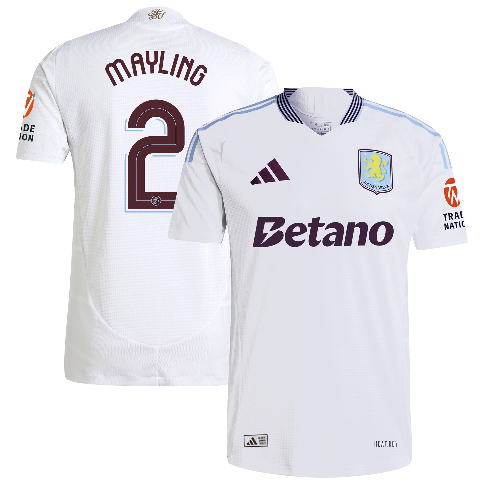 aston villa adidas away authentic shirt 2024-25 with mayling 2 cup printing Collection - Aston Villa Fan Shop Official Gear