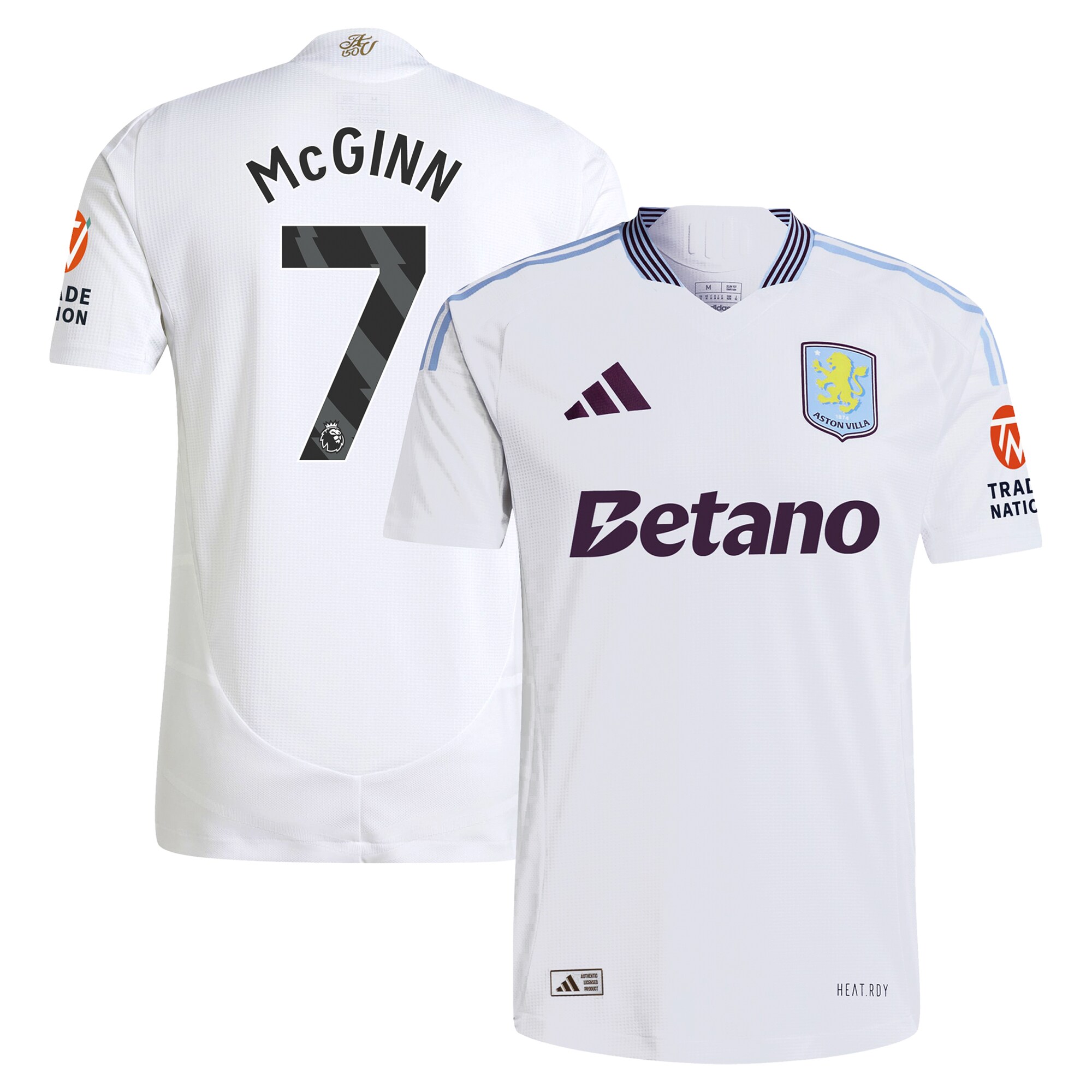 aston villa adidas away authentic shirt 2024-25 with mcginn 7 printing Collection - Aston Villa Fan Shop Official Gear