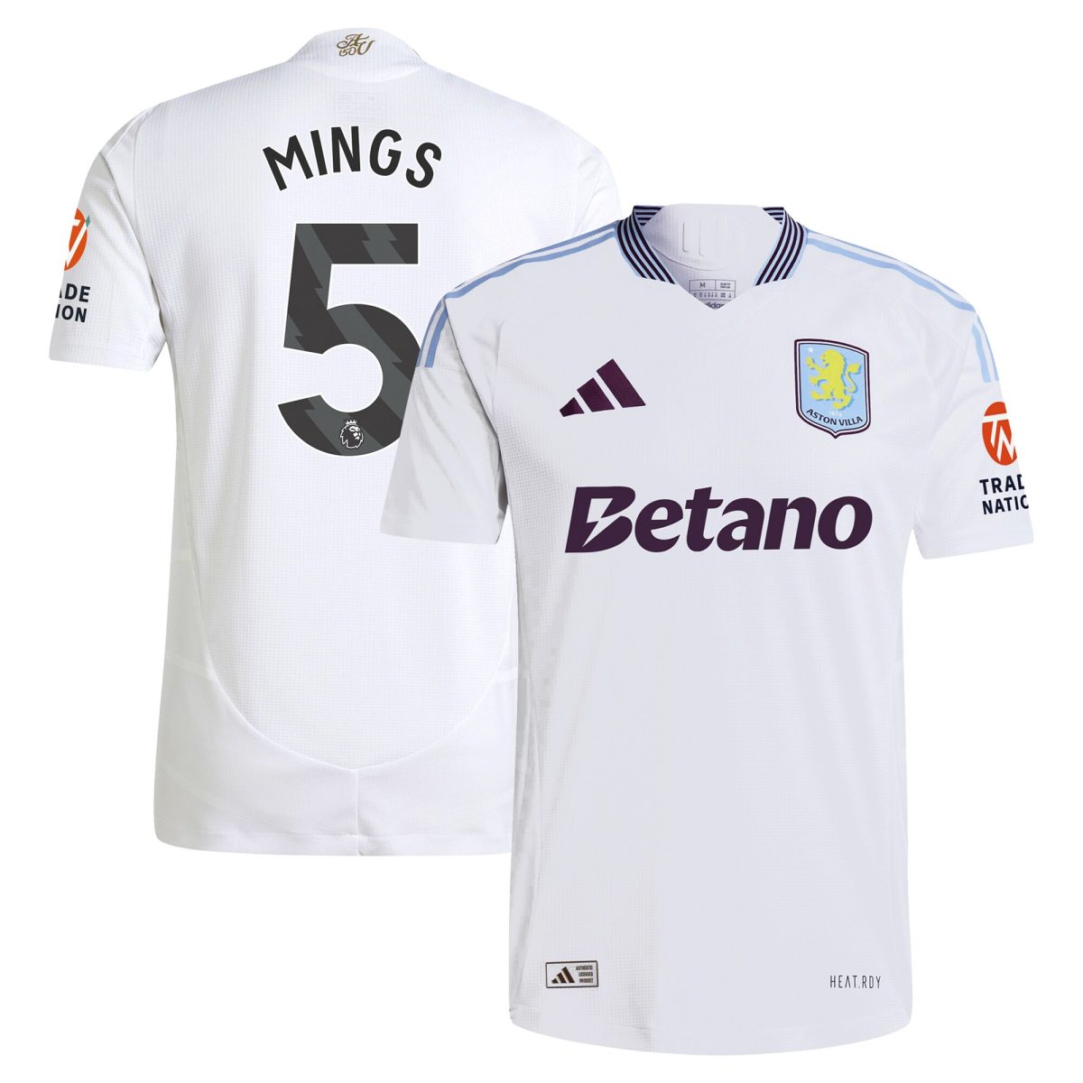 aston villa adidas away authentic shirt 2024-25 with mings 5 printing Collection - Aston Villa Fan Shop Official Gear