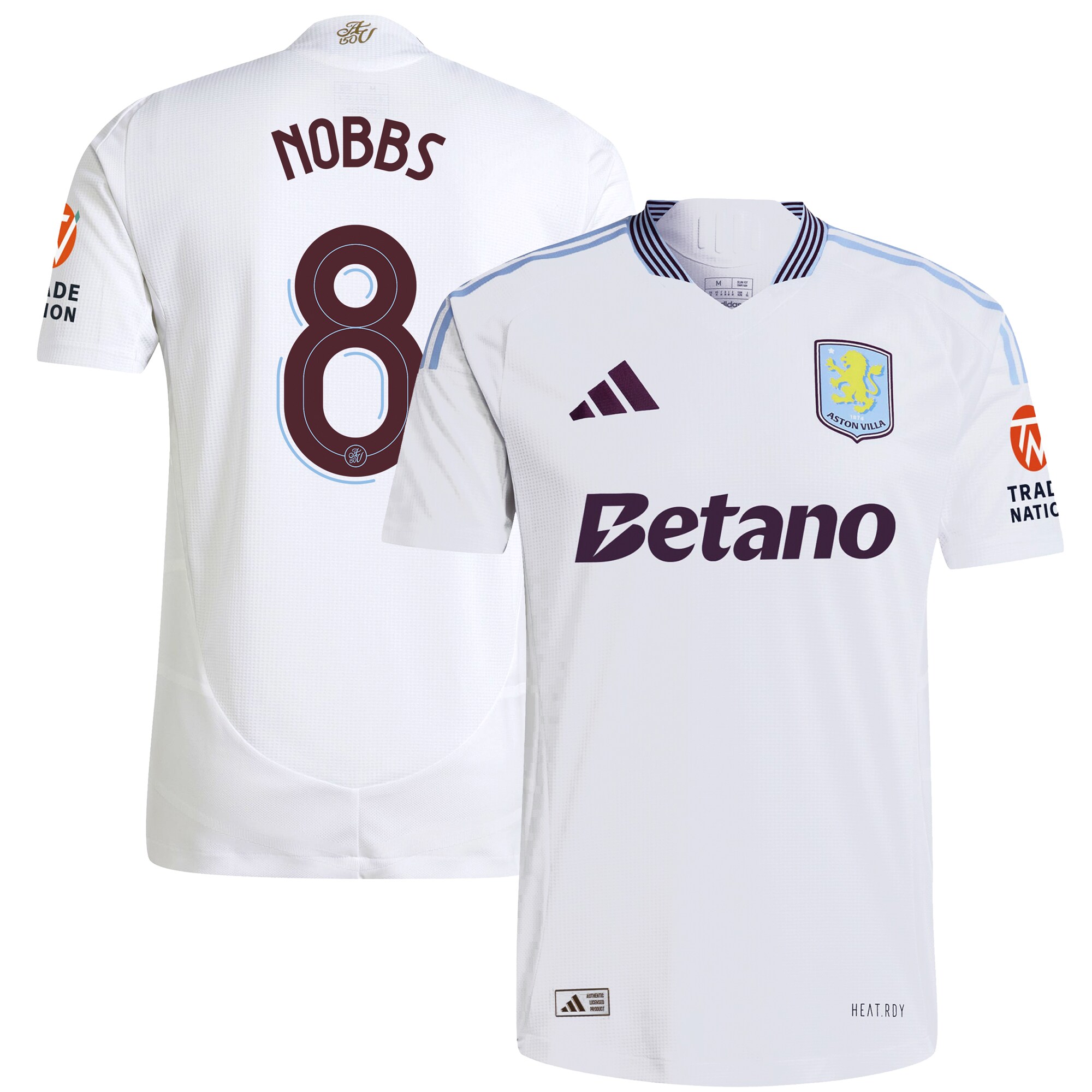 aston villa adidas away authentic shirt 2024-25 with nobbs 8 cup printing Collection - Aston Villa Fan Shop Official Gear