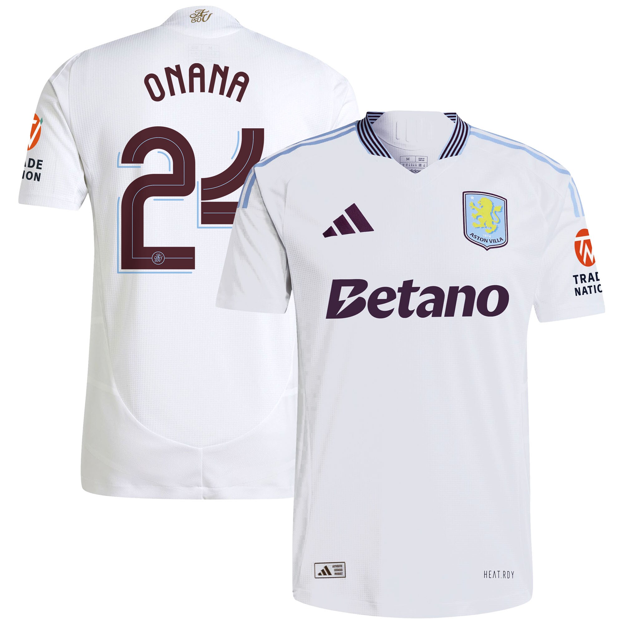 aston villa adidas away authentic shirt 2024-25 with onana 24 cup printing Collection - Aston Villa Fan Shop Official Gear