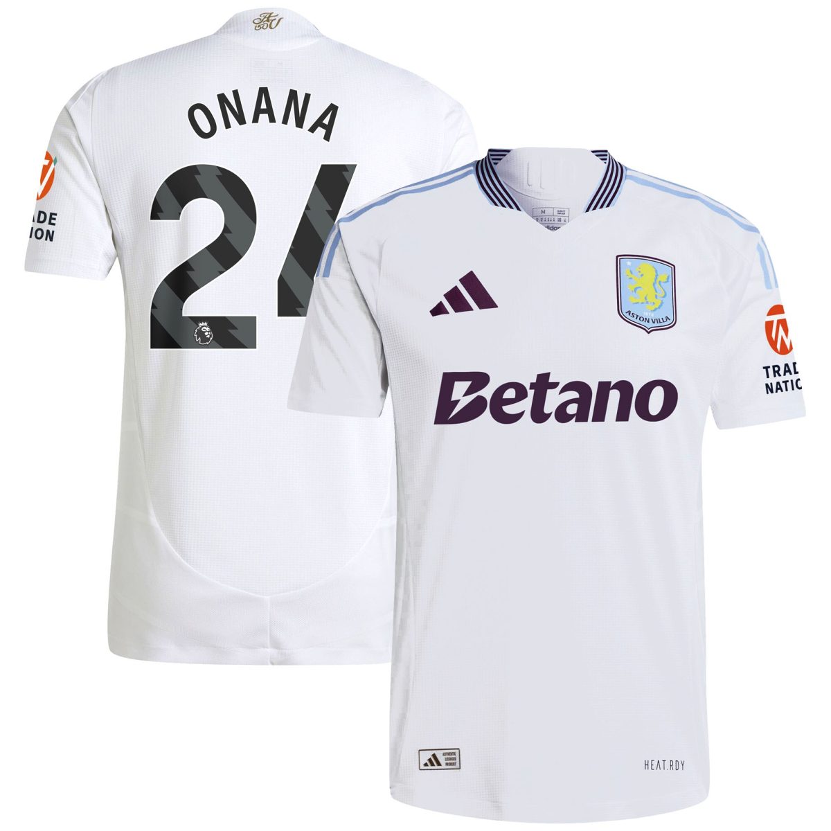 aston villa adidas away authentic shirt 2024-25 with onana 24 printing Collection - Aston Villa Fan Shop Official Gear