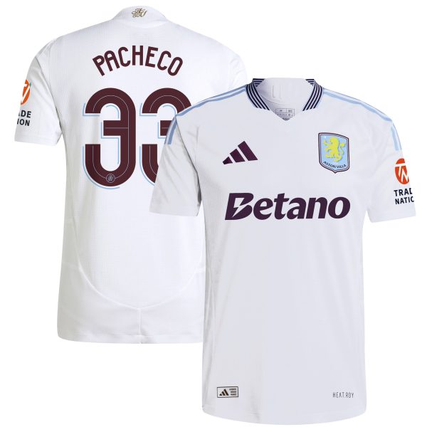 aston villa adidas away authentic shirt 2024-25 with pacheco 33 cup printing Collection - Aston Villa Fan Shop Official Gear