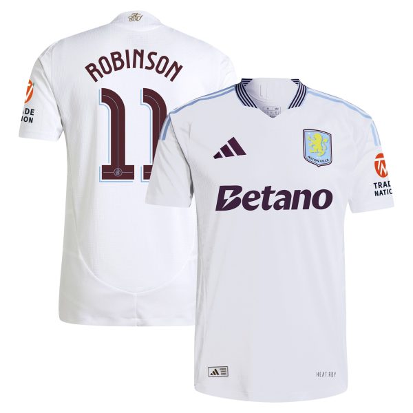 aston villa adidas away authentic shirt 2024-25 with robinson 11 cup printing Collection - Aston Villa Fan Shop Official Gear