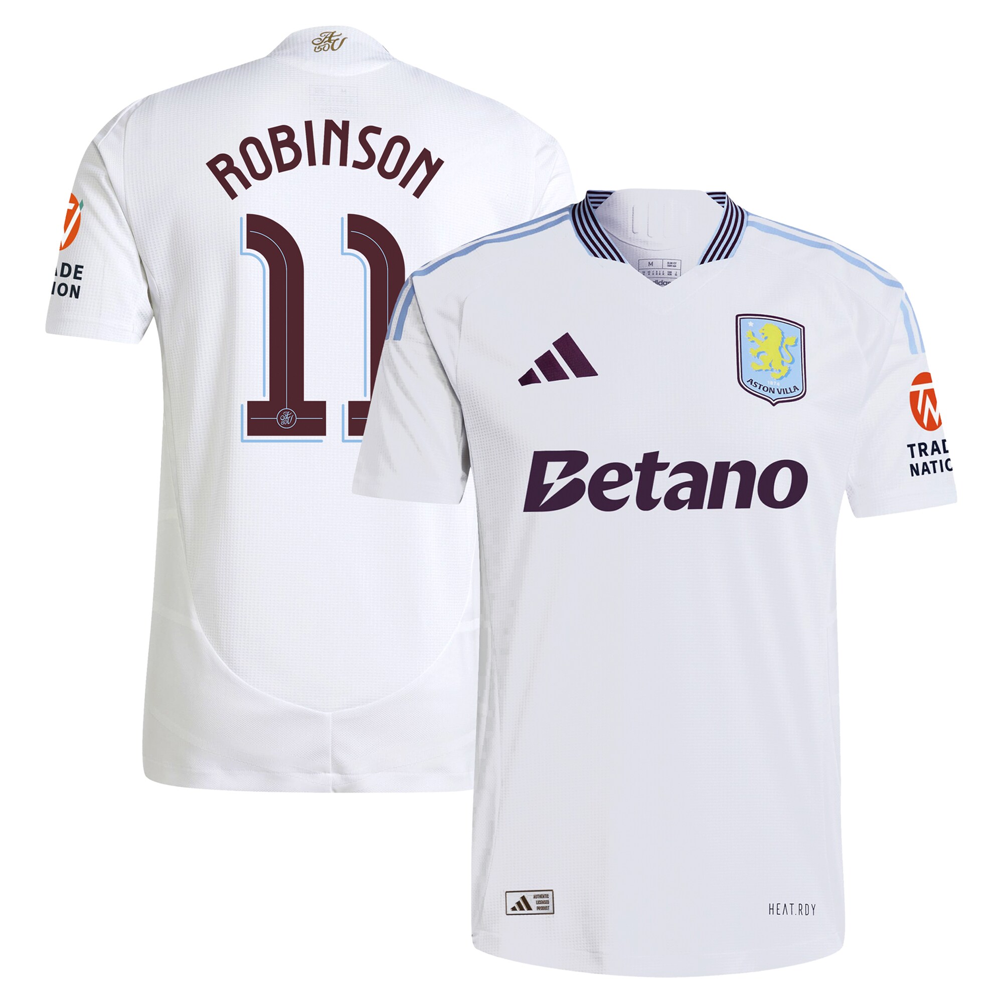 aston villa adidas away authentic shirt 2024-25 with robinson 11 cup printing Collection - Aston Villa Fan Shop Official Gear