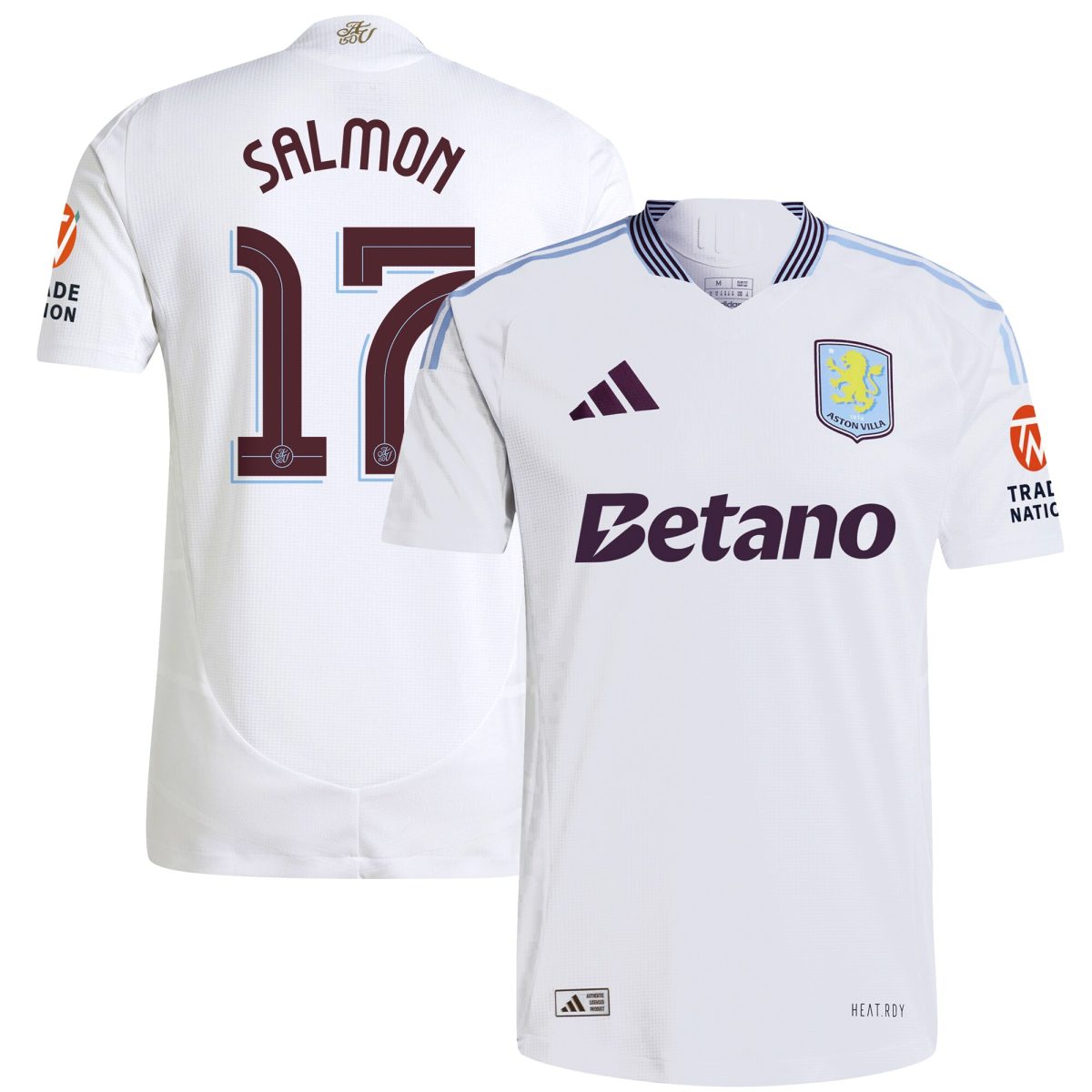 aston villa adidas away authentic shirt 2024-25 with salmon 17 cup printing Collection - Aston Villa Fan Shop Official Gear