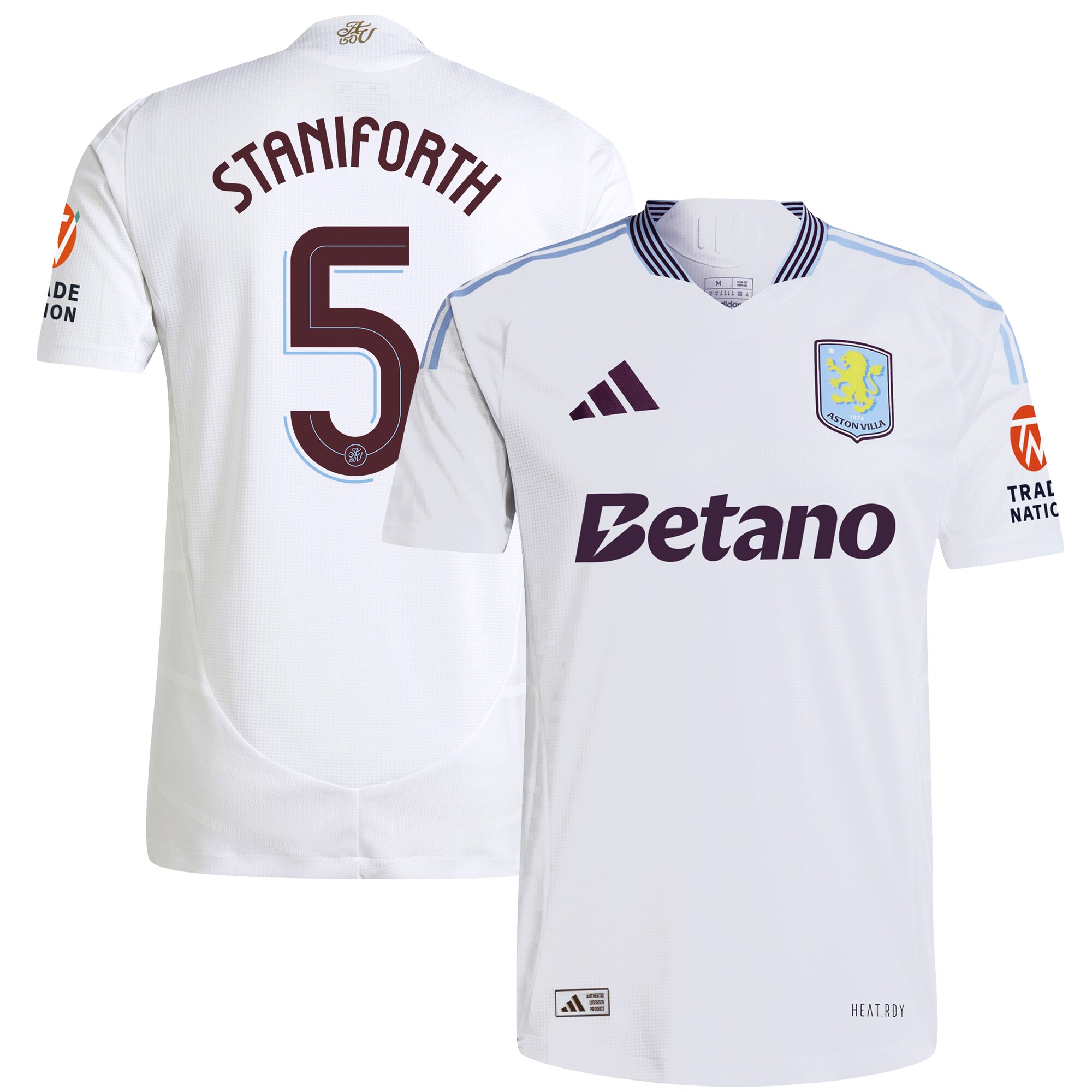 aston villa adidas away authentic shirt 2024-25 with staniforth 5 cup printing Collection - Aston Villa Fan Shop Official Gear