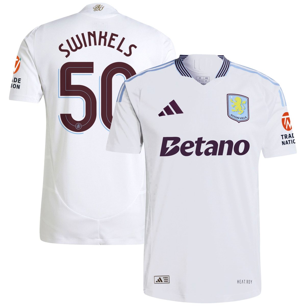 aston villa adidas away authentic shirt 2024-25 with swinkels 50 cup printing Collection - Aston Villa Fan Shop Official Gear