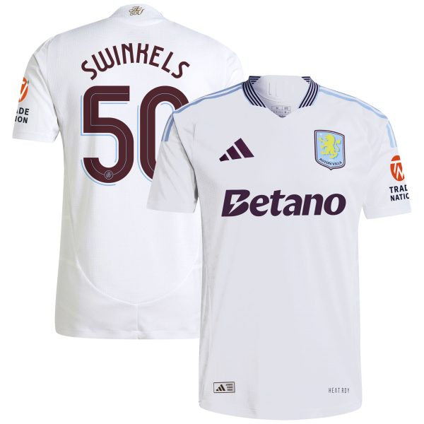 aston villa adidas away authentic shirt 2024-25 with swinkels 50 cup printing Collection - Aston Villa Fan Shop Official Gear