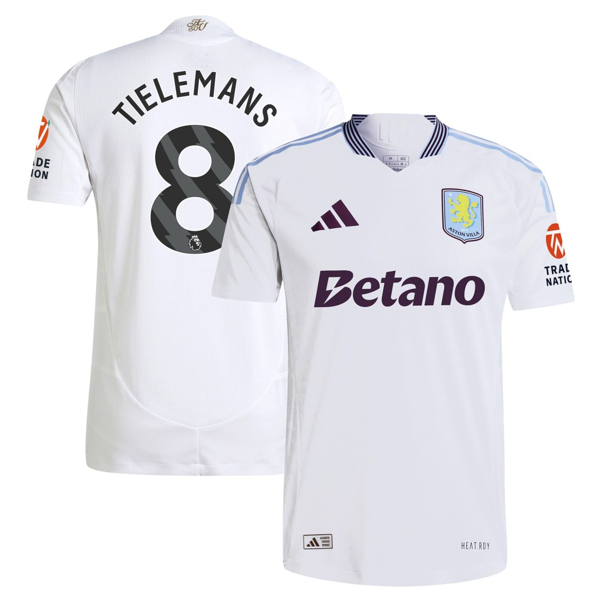 aston villa adidas away authentic shirt 2024-25 with tielemans 8 printing Collection - Aston Villa Fan Shop Official Gear