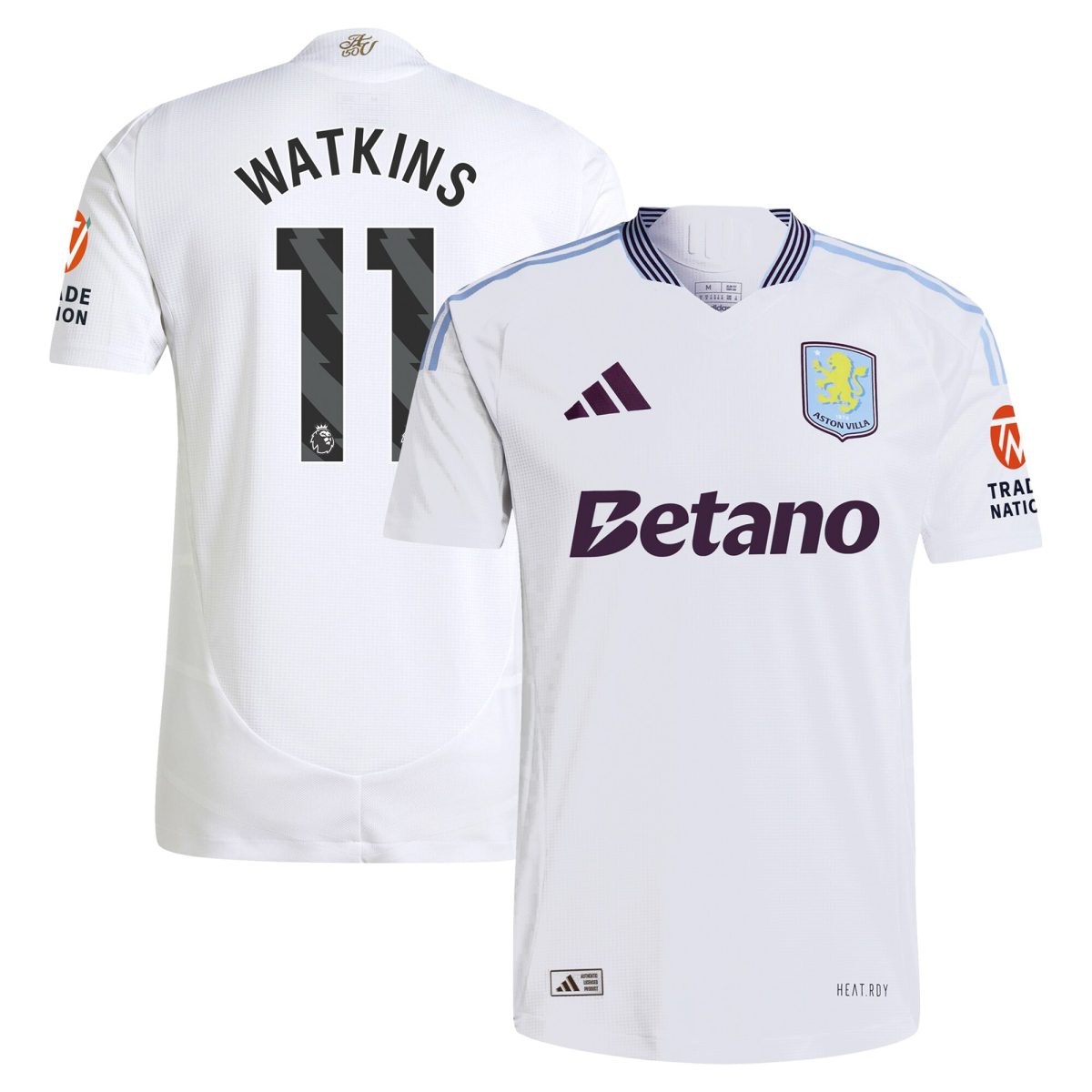 aston villa adidas away authentic shirt 2024-25 with watkins 11 printing Collection - Aston Villa Fan Shop Official Gear