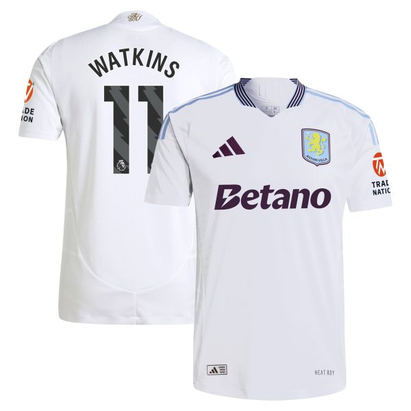 aston villa adidas away authentic shirt 2024-25 with watkins 11 printing Collection - Aston Villa Fan Shop Official Gear