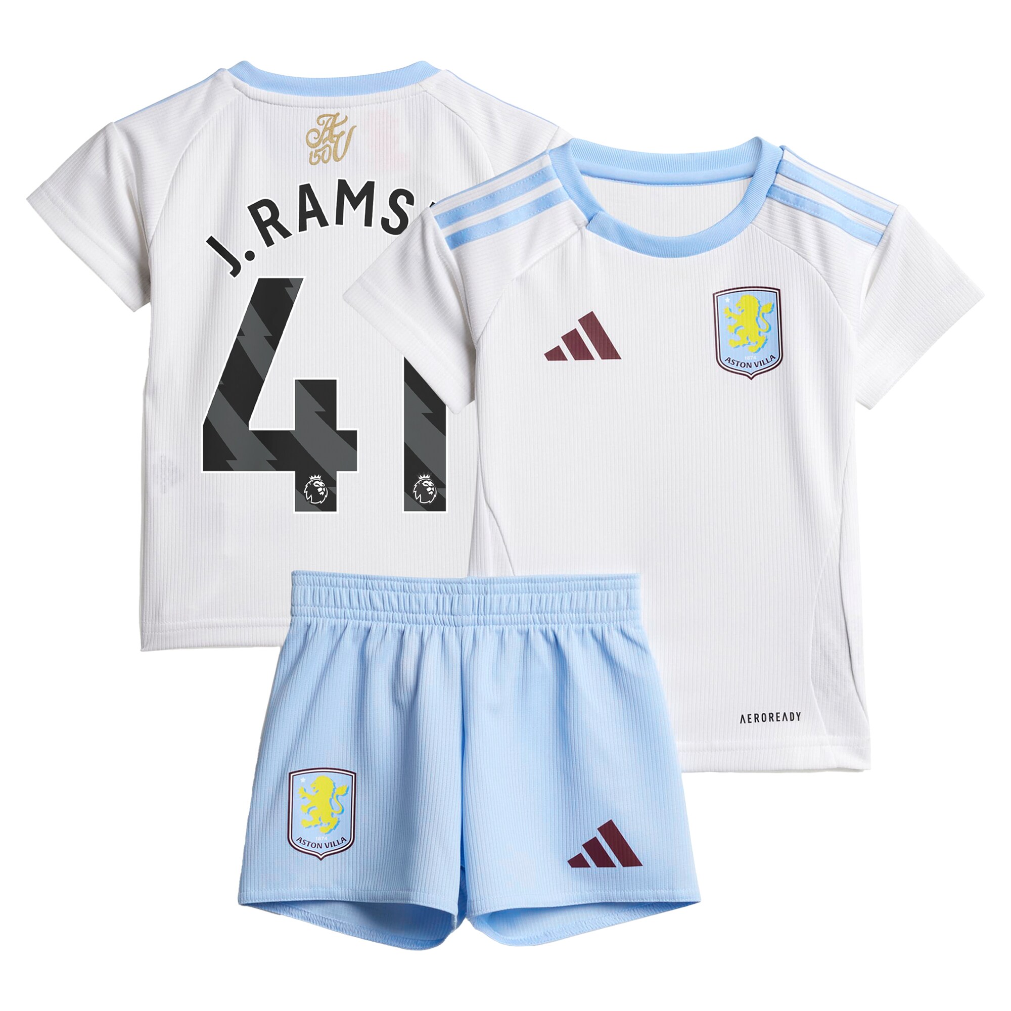 aston villa adidas away baby kit 2024-25 with j. ramsey 41 printing Collection - Aston Villa Fan Shop Official Gear