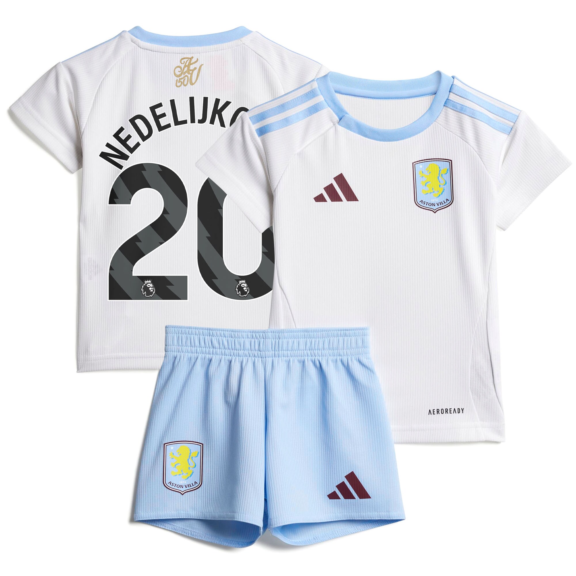 aston villa adidas away baby kit 2024-25 with nedeljković 20 printing Collection - Aston Villa Fan Shop Official Gear