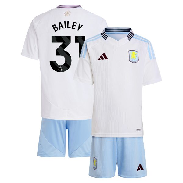aston villa adidas away mini kit 2024-25 with bailey 31 printing Collection - Aston Villa Fan Shop Official Gear